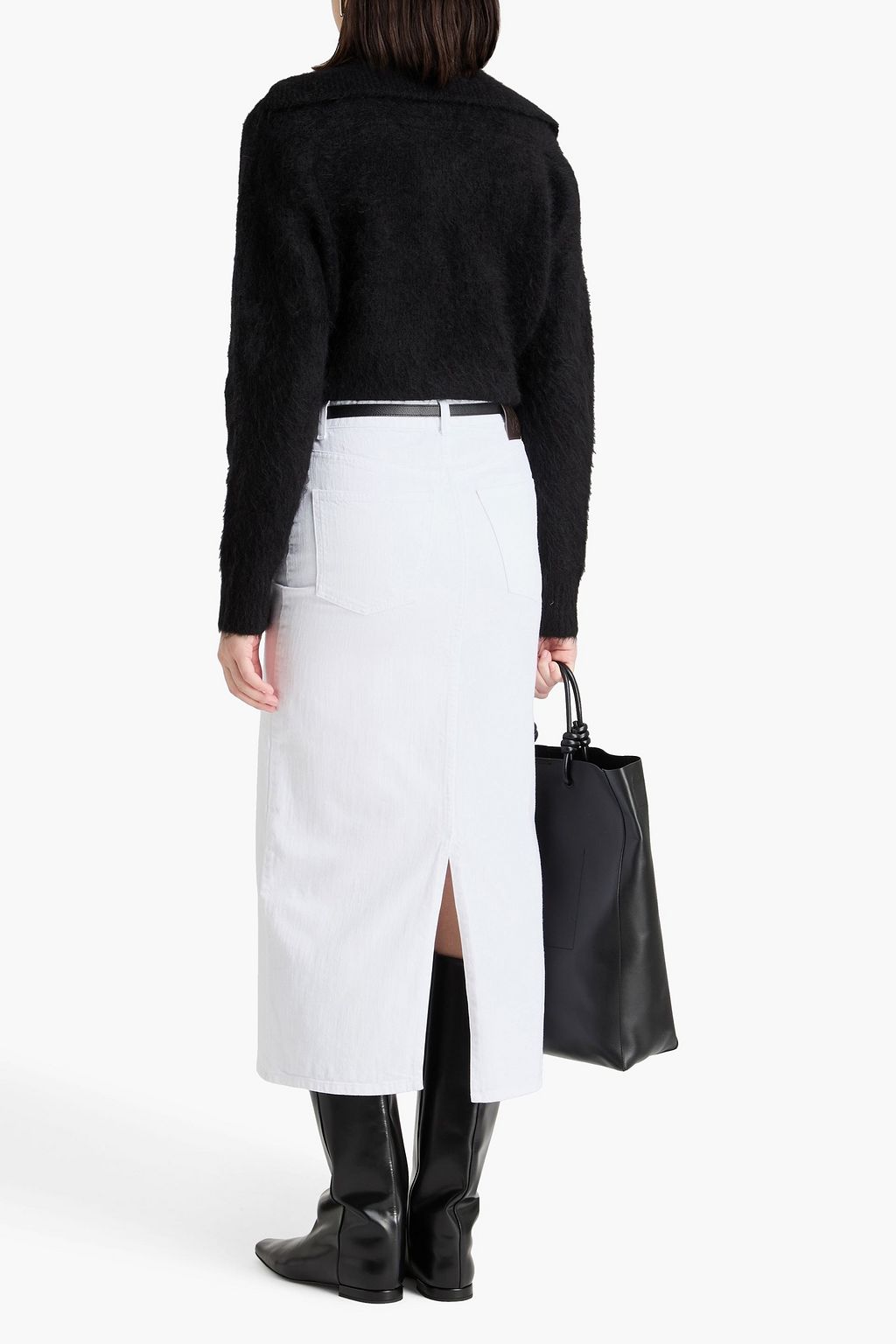 TOVE Sera denim midi skirt