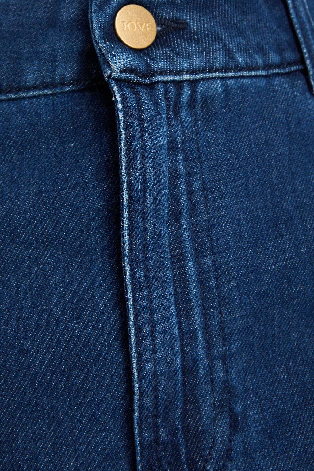 TOVE Sera denim midi skirt