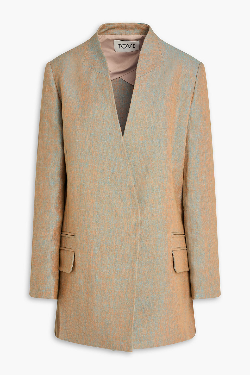 tove - cara hemp-jacquad blazer - neutral - fr 40
