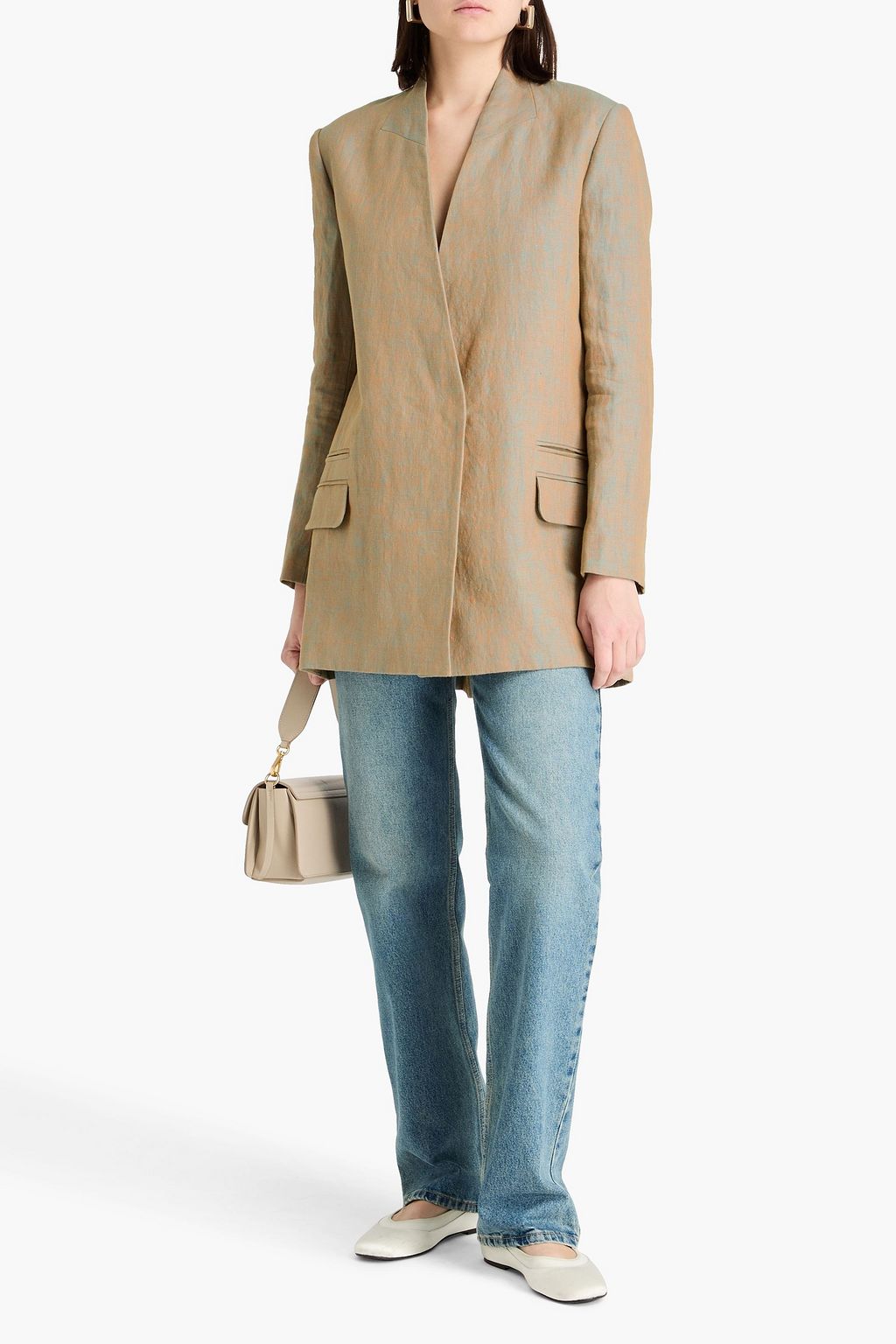 TOVE Cara hemp-jacquad blazer