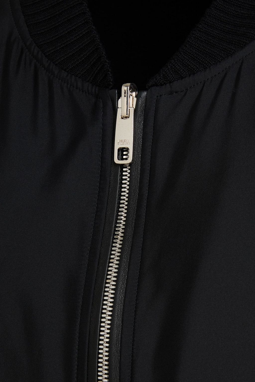 DOLCE&GABBANA Reversible silk and wool-blend bomber jacket