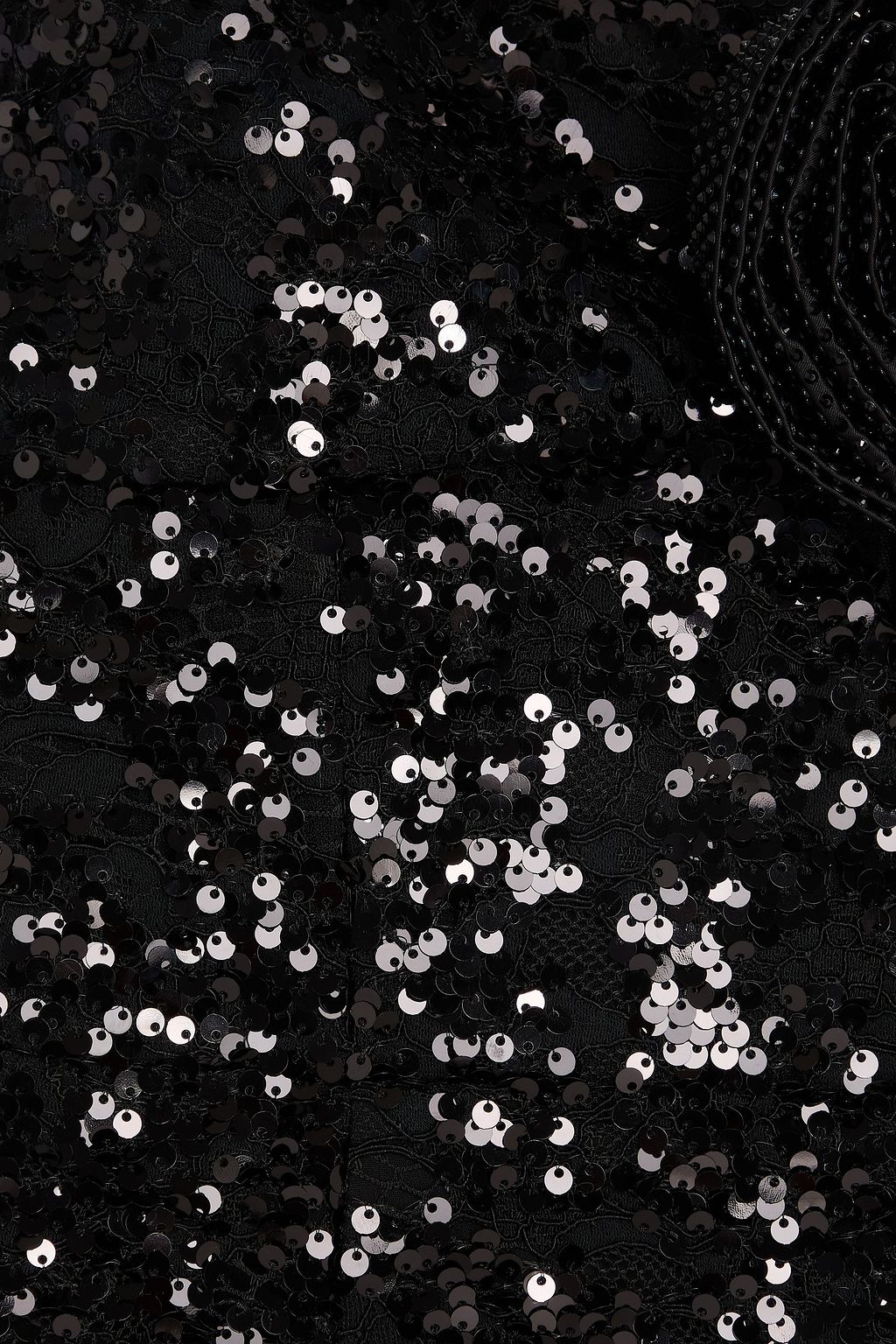 REBECCA VALLANCE Diana strapless sequined point d'esprit gown