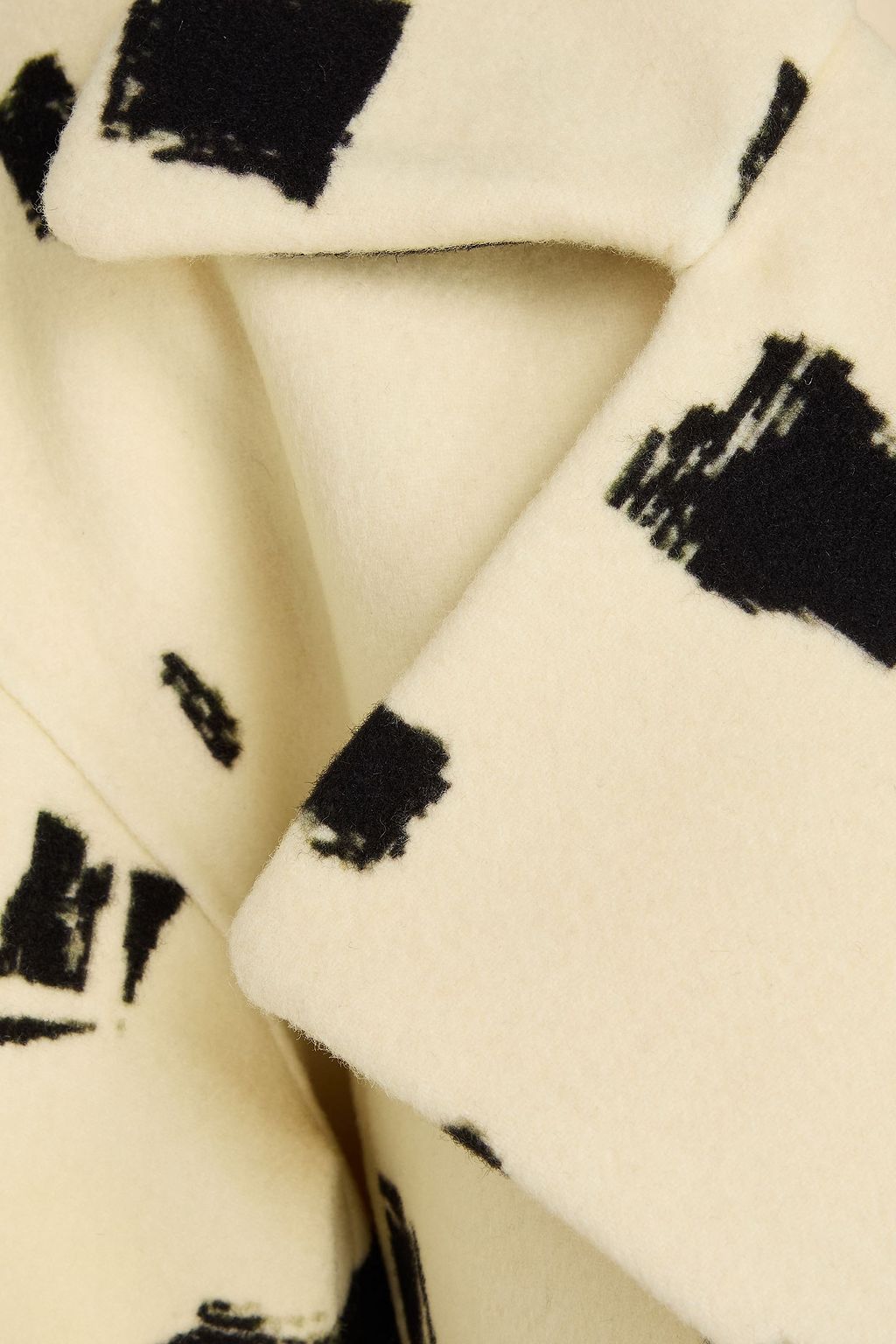 TOVE Adut belted printed wool-blend felt coat