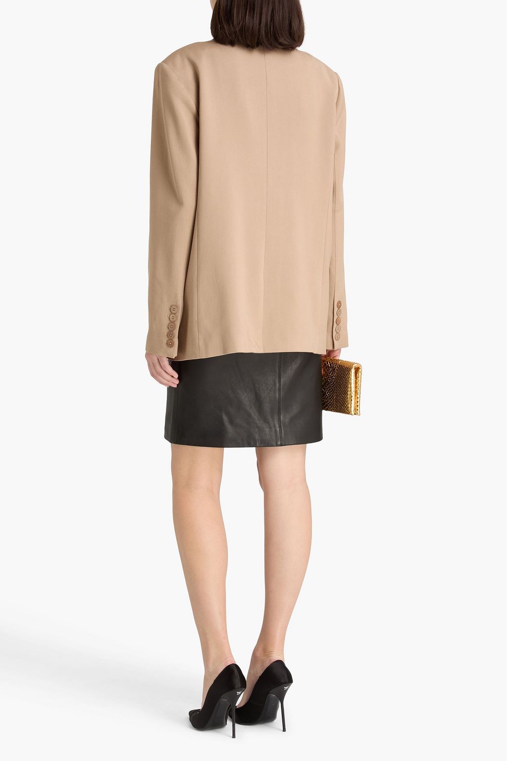 REBECCA VALLANCE Devin double-breasted twill blazer