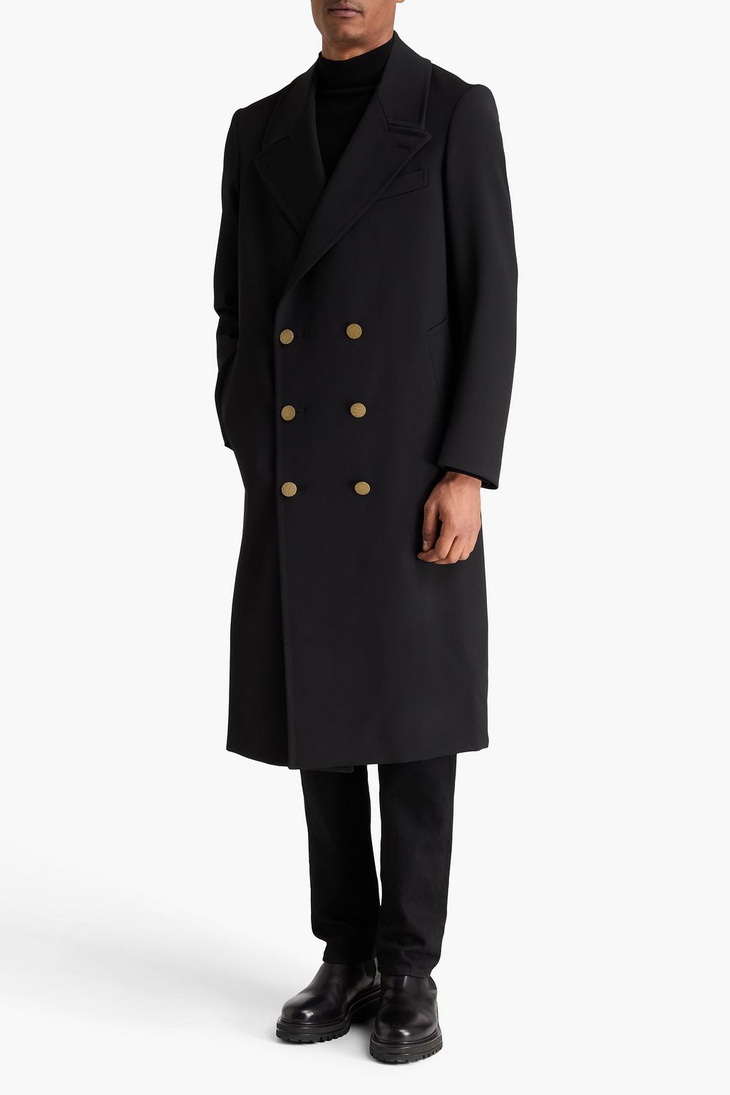 dunhill 黒 コート DUNHILL | THE OUTNET (アウトネット)