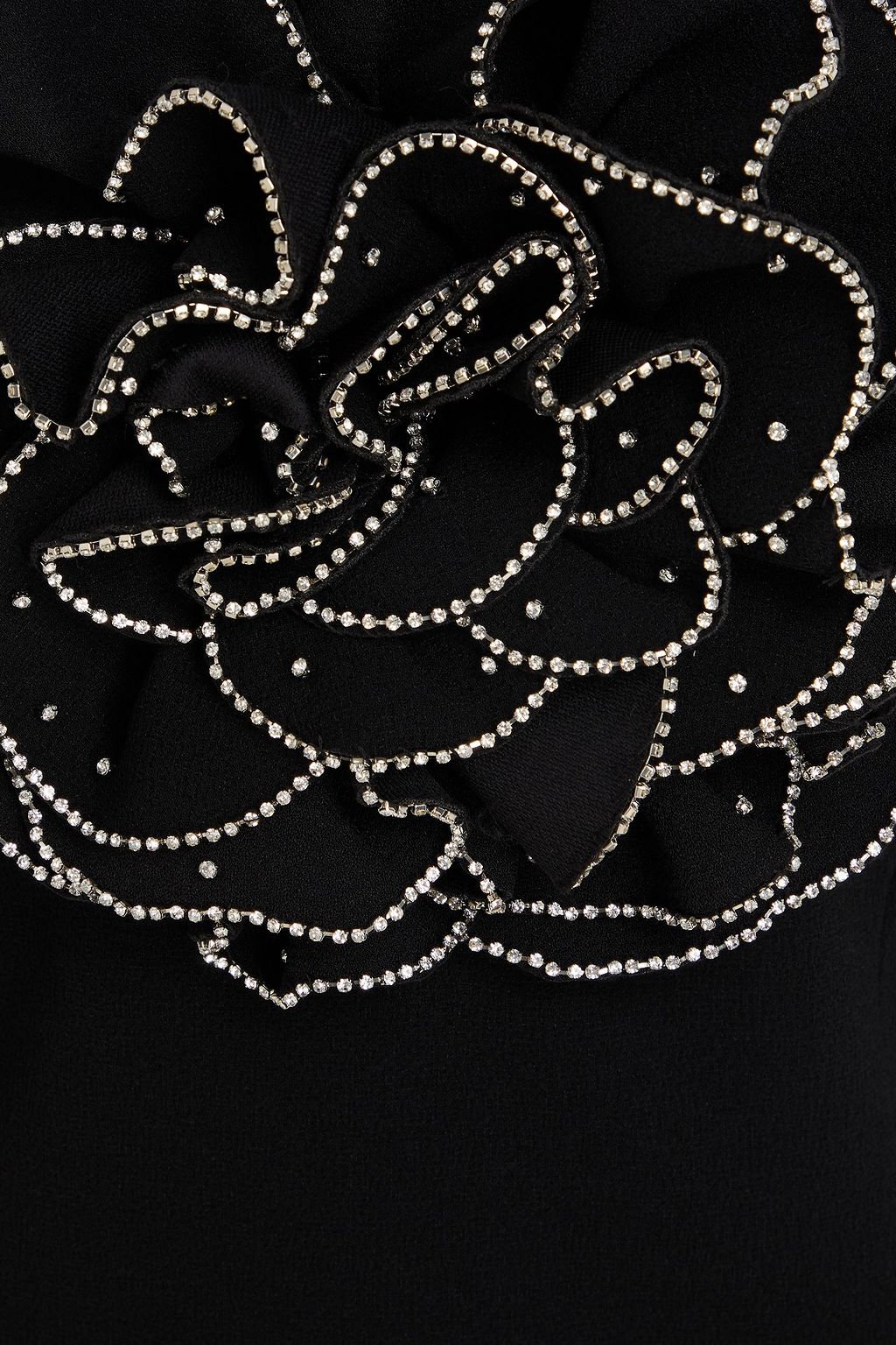 REBECCA VALLANCE Eliana crystal-embellished crepe mini dress