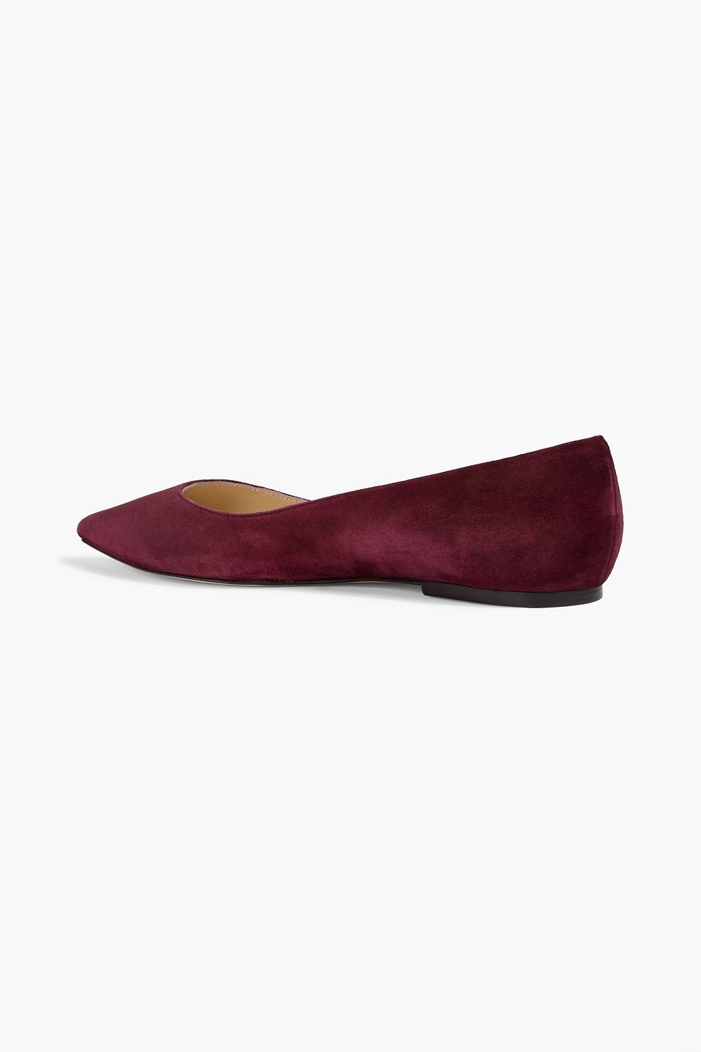 JIMMY CHOO Alina suede point-toe flats