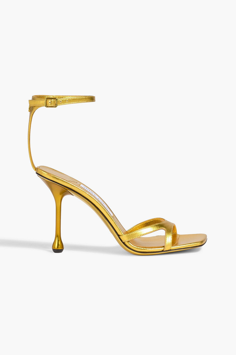 Jimmy Choo Ixia Metallic Leather Sandals In Gold