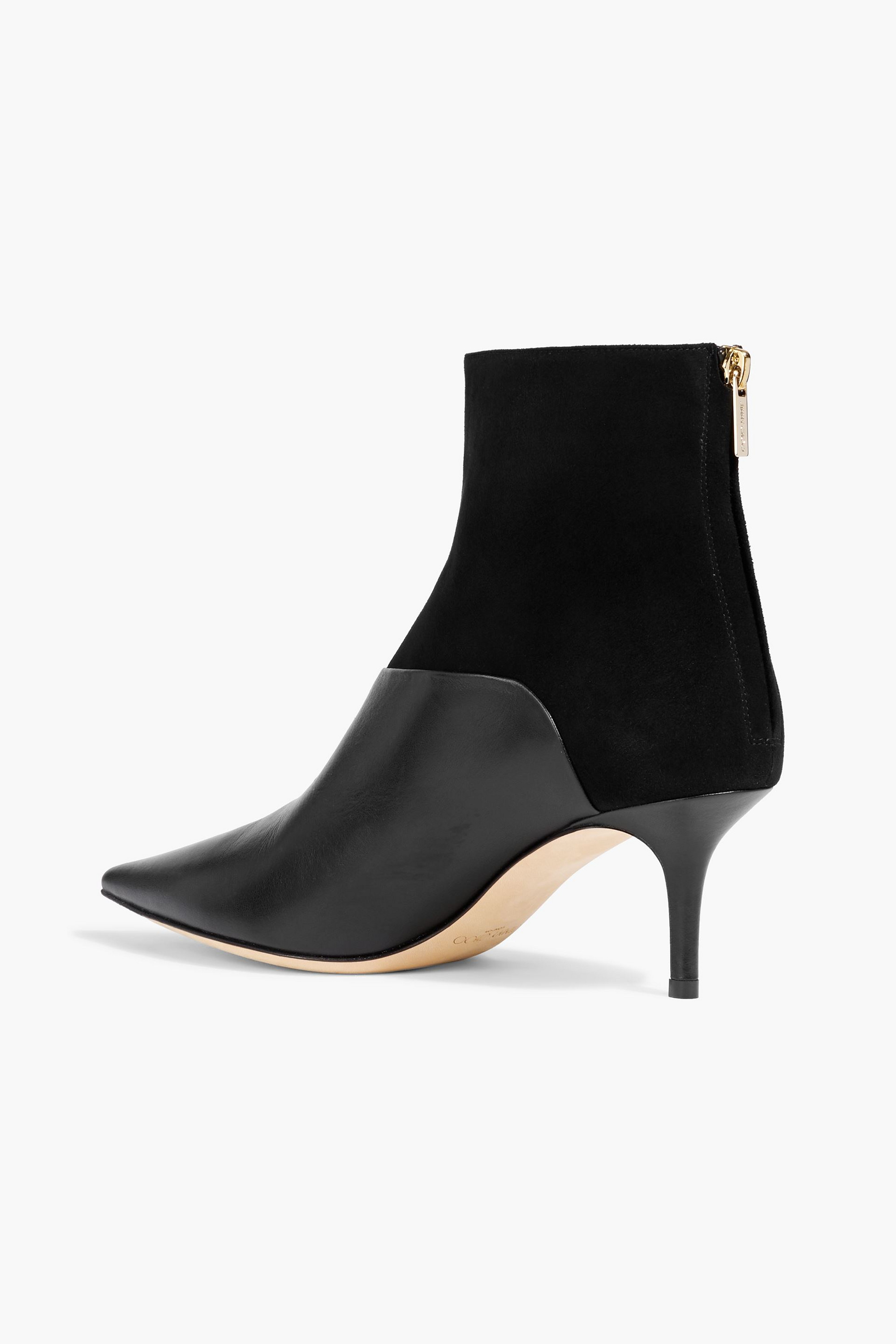 JIMMY CHOO Beyla 85 suede and leather ankle boots thumbnail