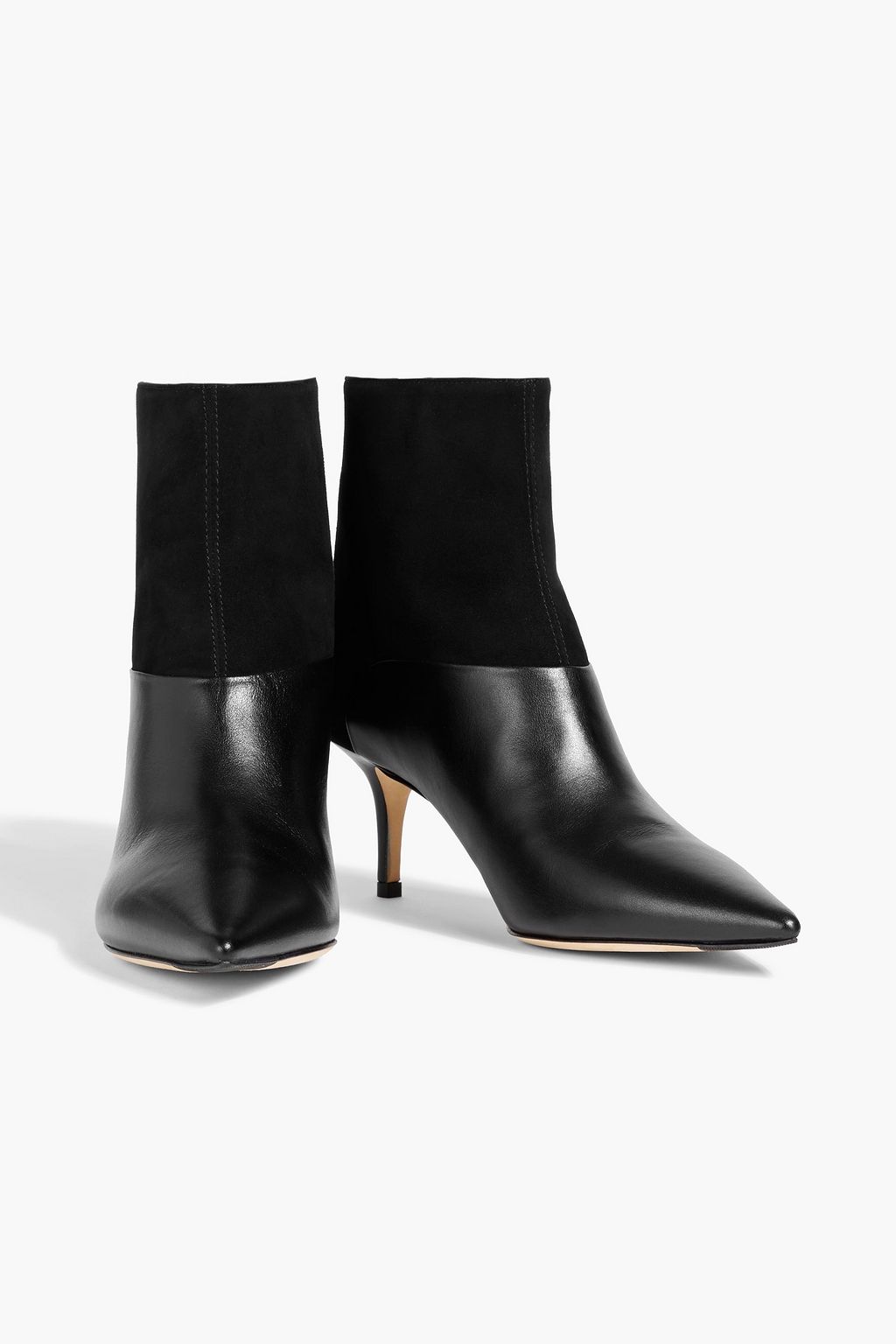 JIMMY CHOO Beyla 85 suede and leather ankle boots