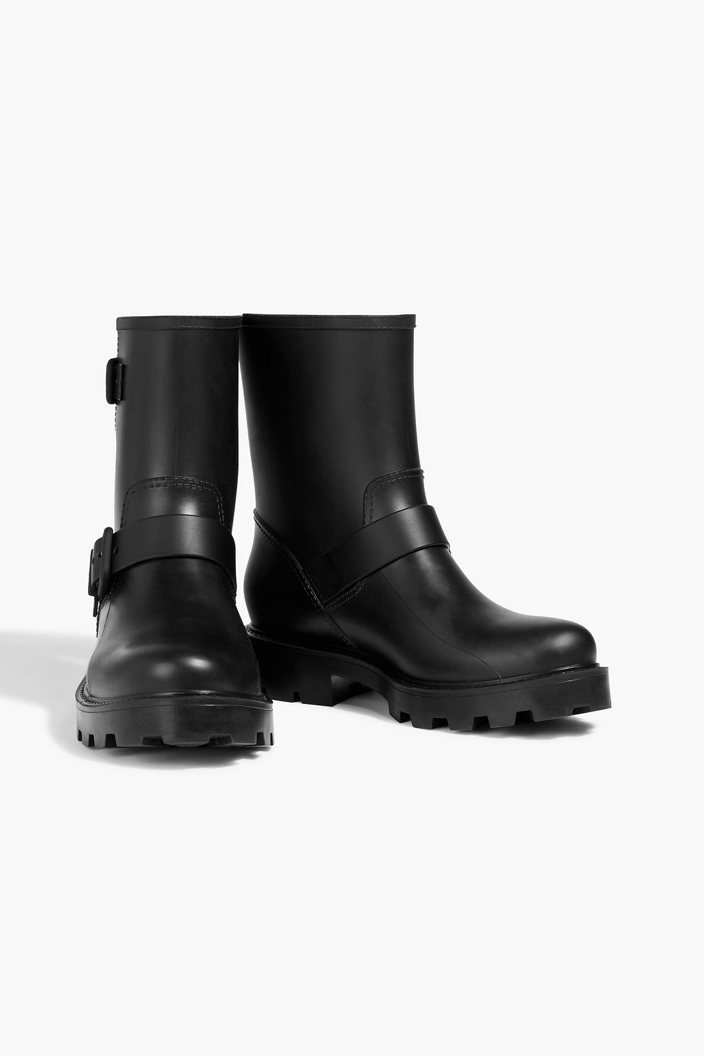 JIMMY CHOO Yael buckled rubber rain boots