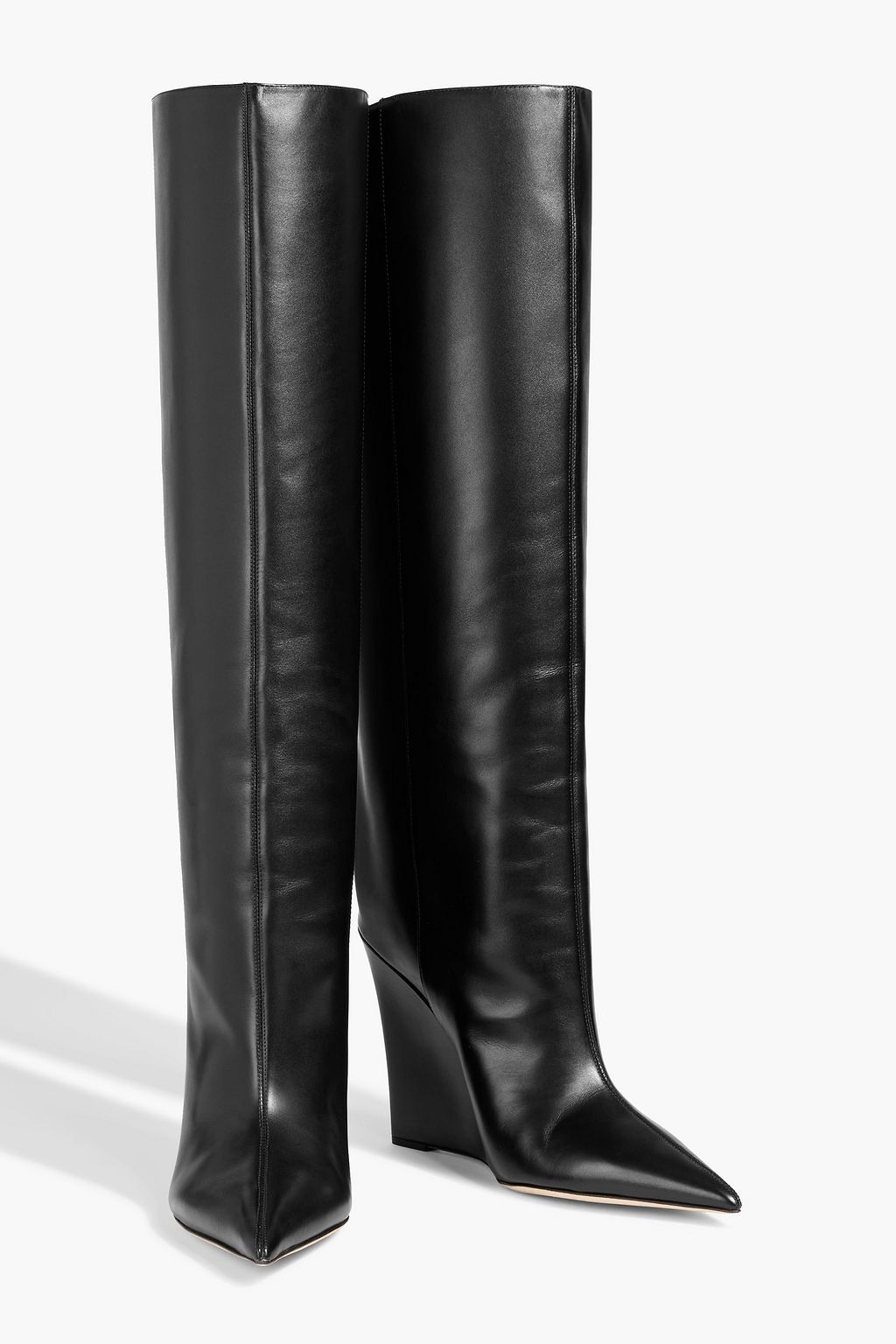 JIMMY CHOO Blake leather wedge knee boots