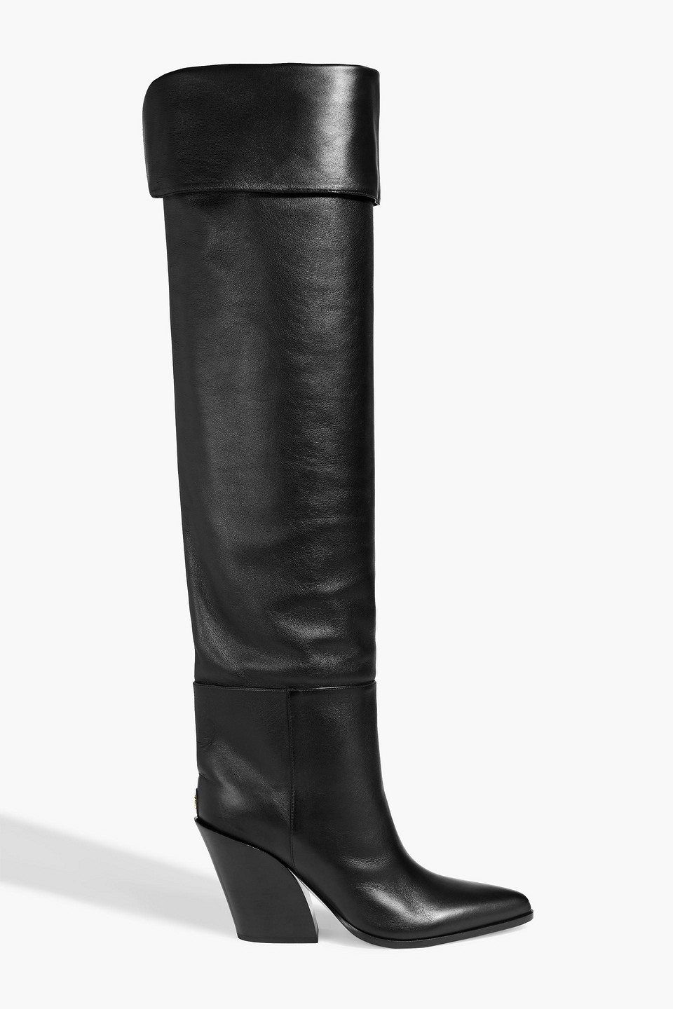 Jimmy Choo Maceo Leather Over-the-knee Boots In Animal Print