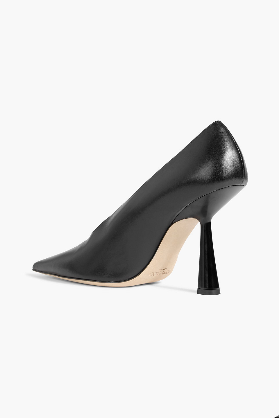 Jimmy Choo Maryanne 100 Leather Pumps In Black