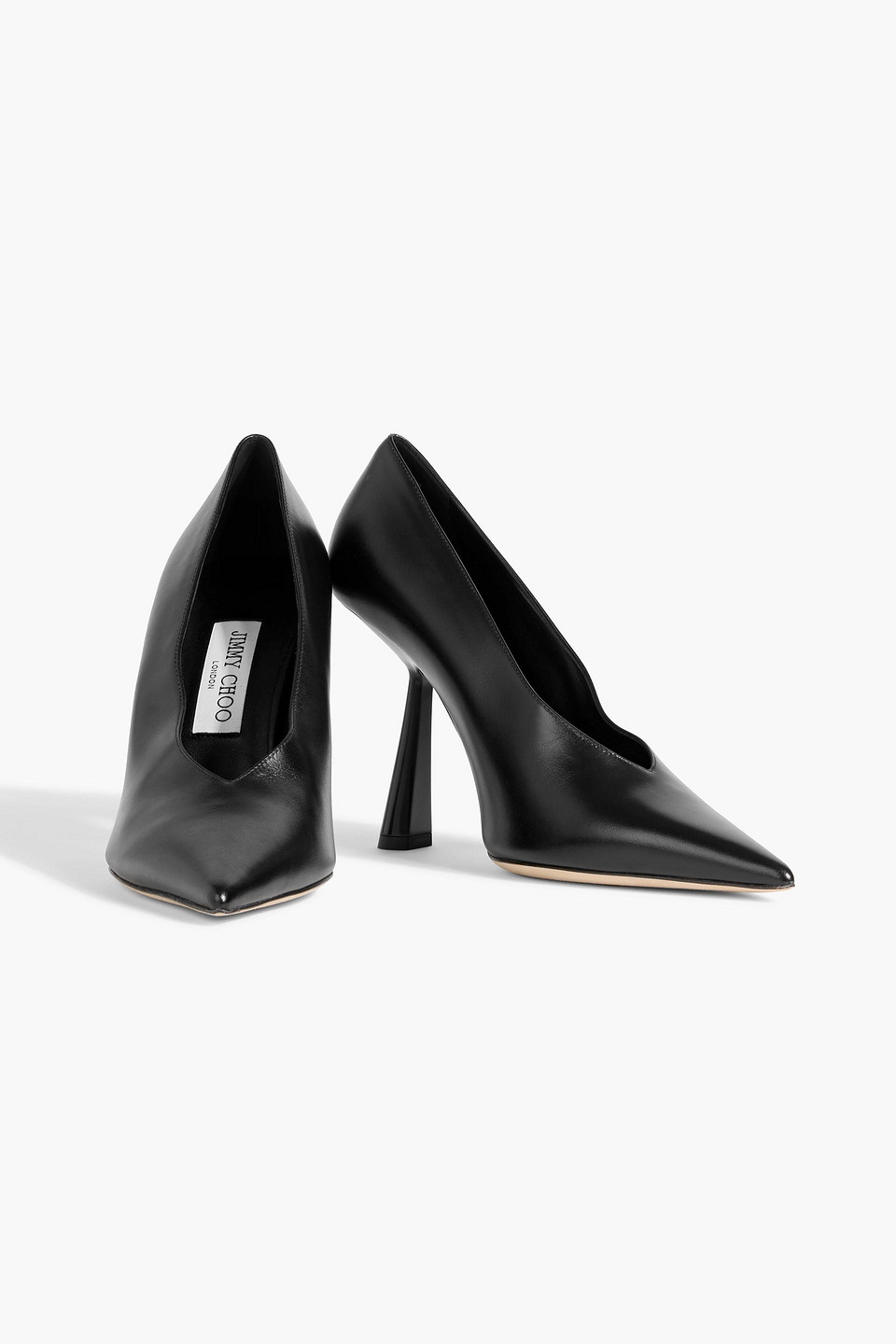Jimmy Choo Maryanne 100 Leather Pumps In Black