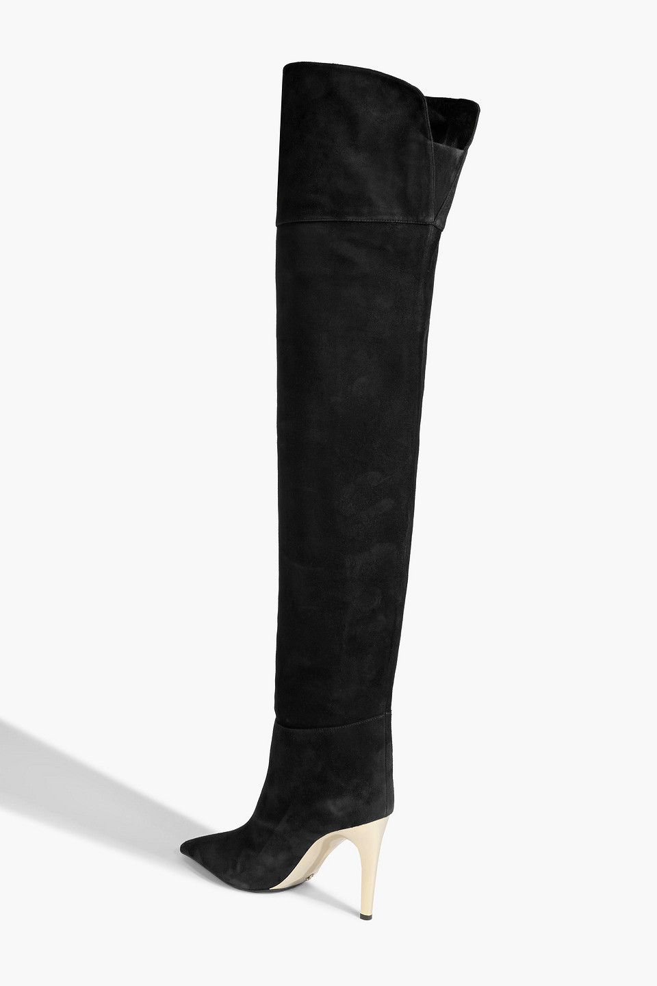 Jimmy Choo Cierra 100 Suede Over-the-knee Boots In Black