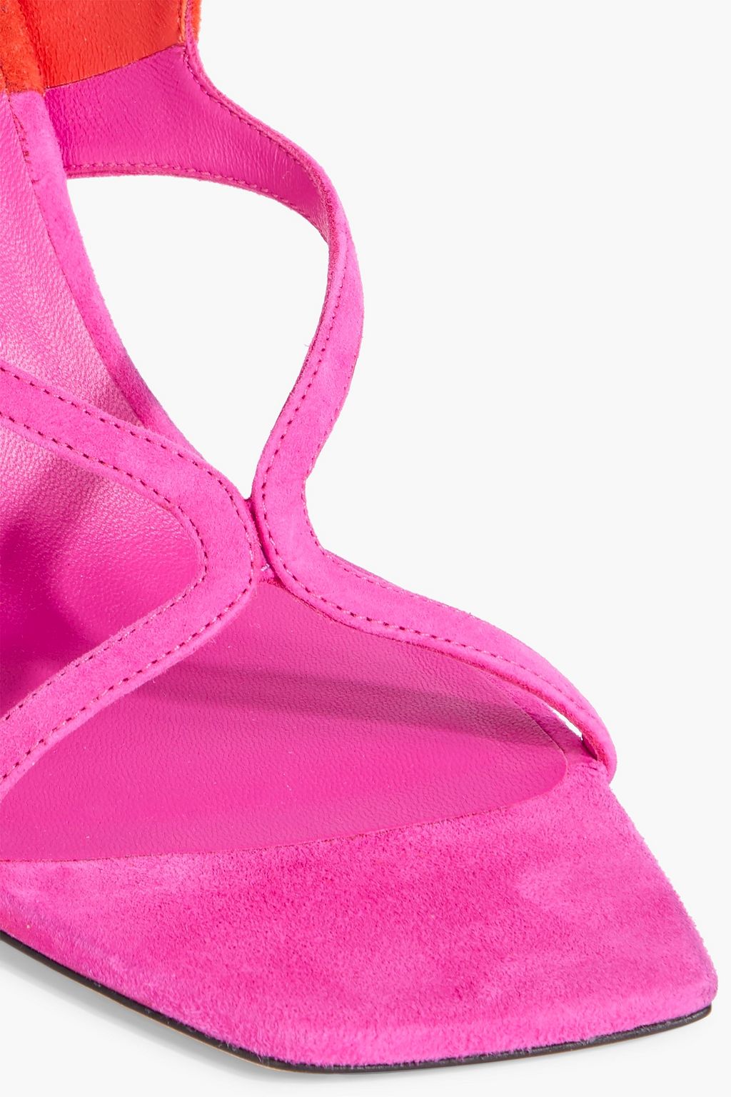 JIMMY CHOO Azie 85 two-tone suede sandals