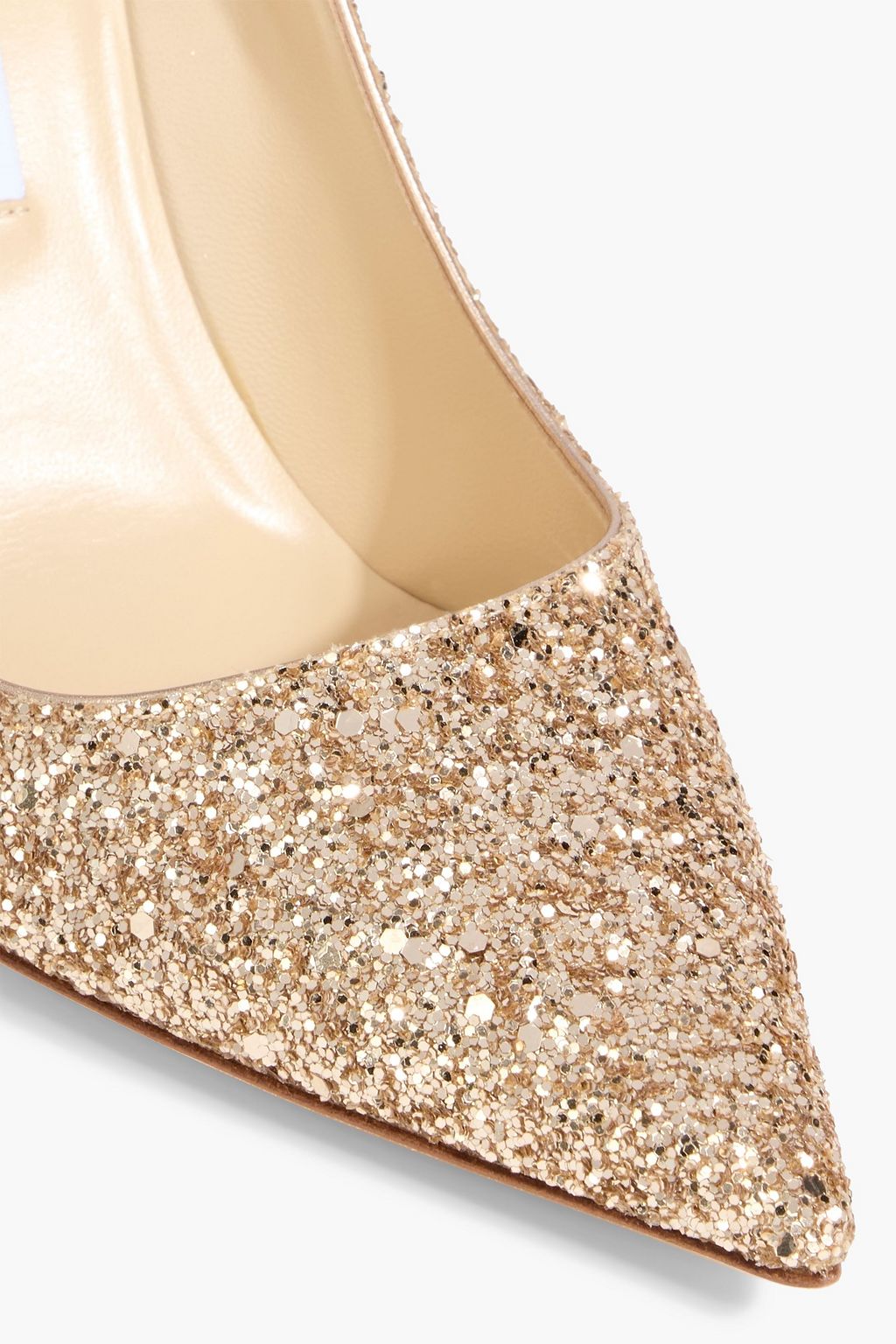 JIMMY CHOO Abel glittered woven pumps