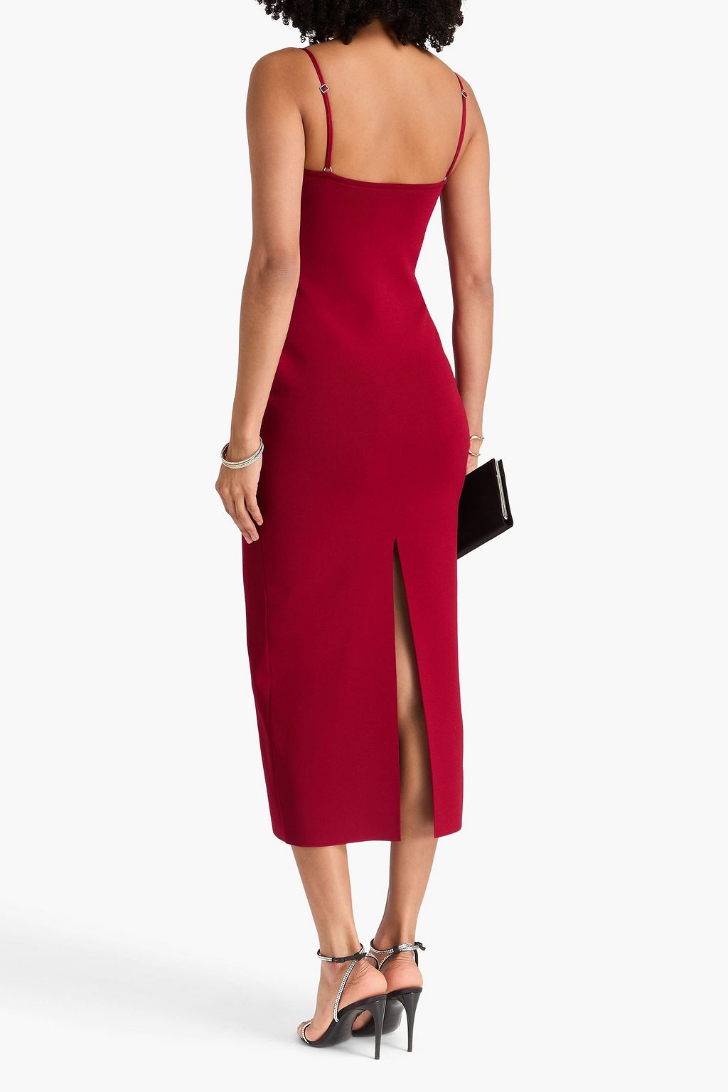 GALVAN  LONDON Amelia cutout ponte midi dress