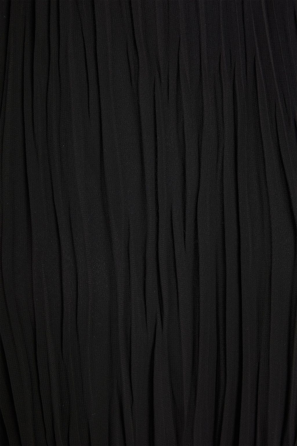 ERDEM فستان متوسط الطول من الجورجيت مزين بكسرات