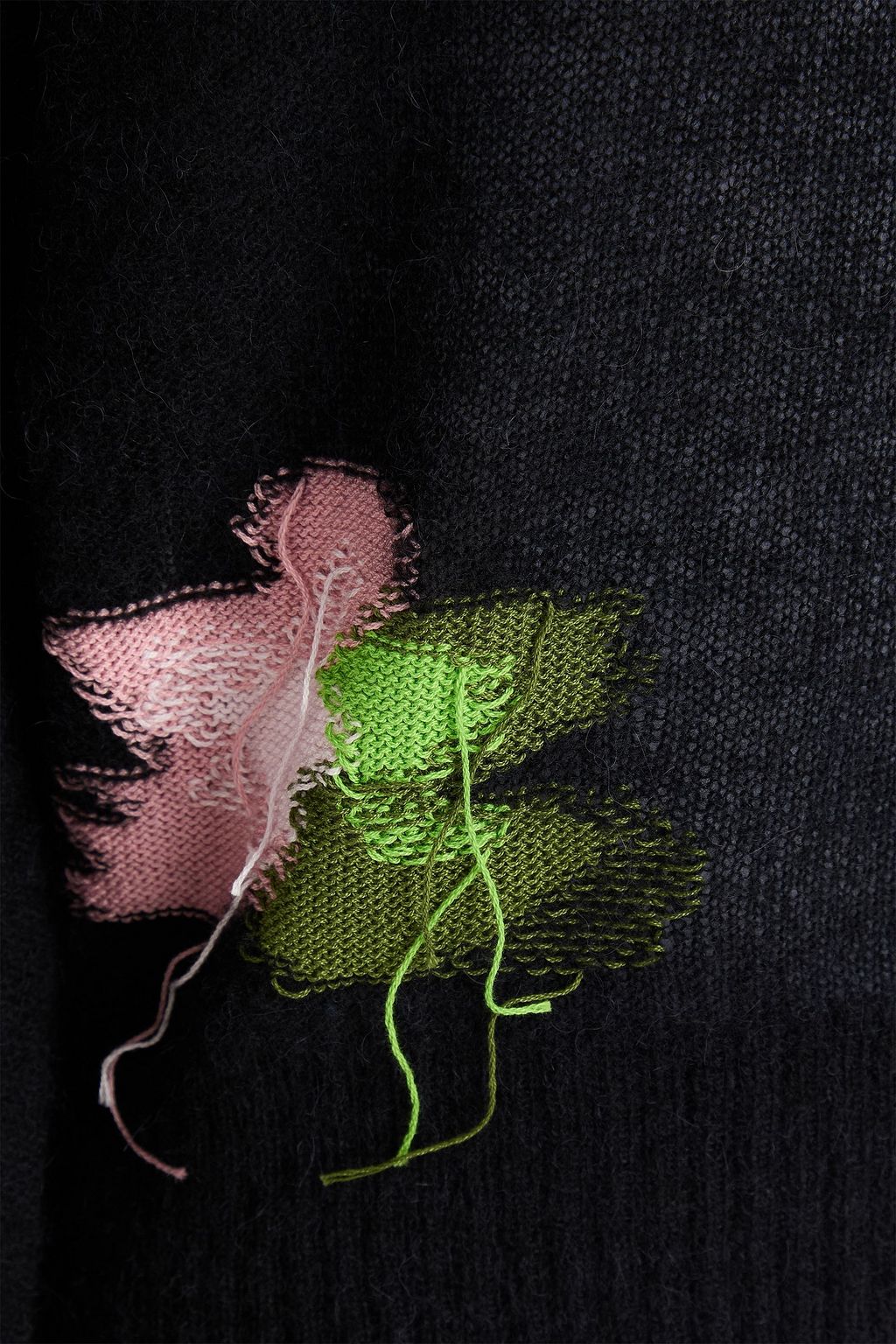 ERDEM Intarsia cotton-blend sweater