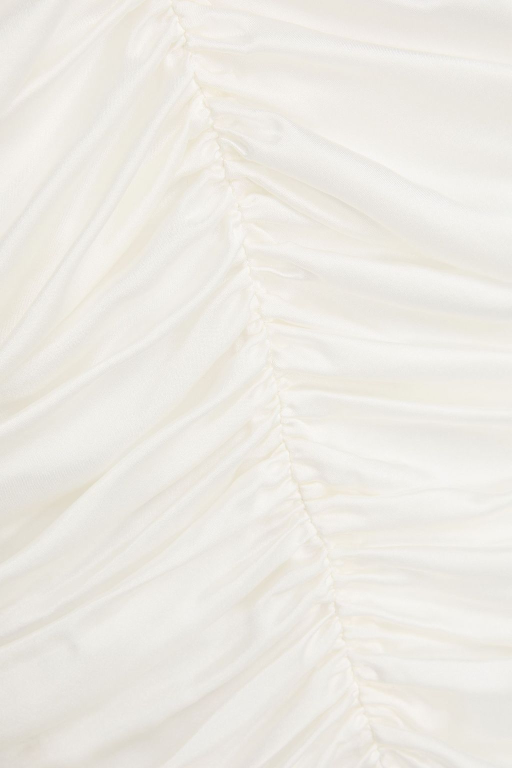 TOVE Ruched silk-satin top