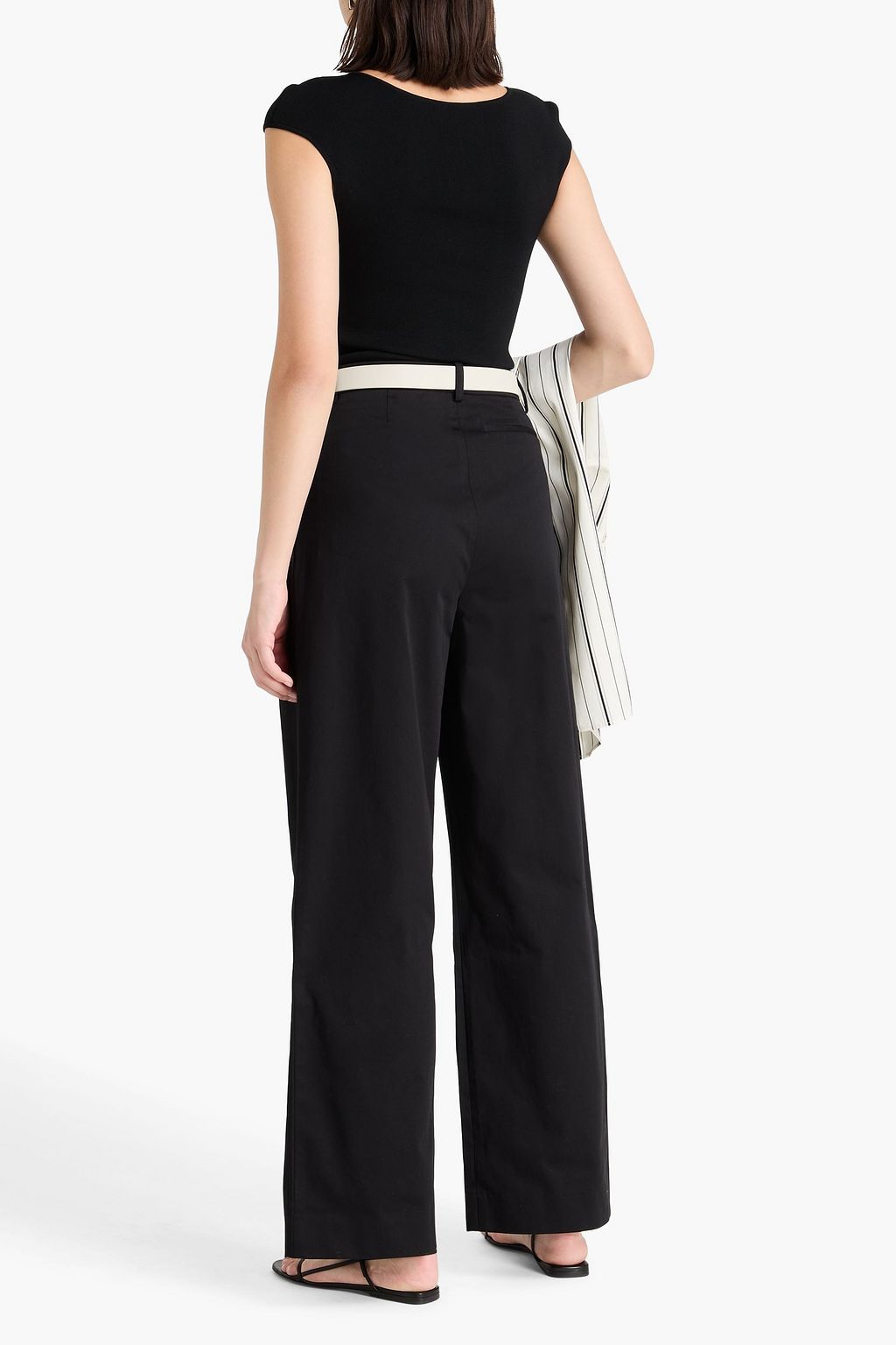 TOVE Cotton-twill wide-leg pants
