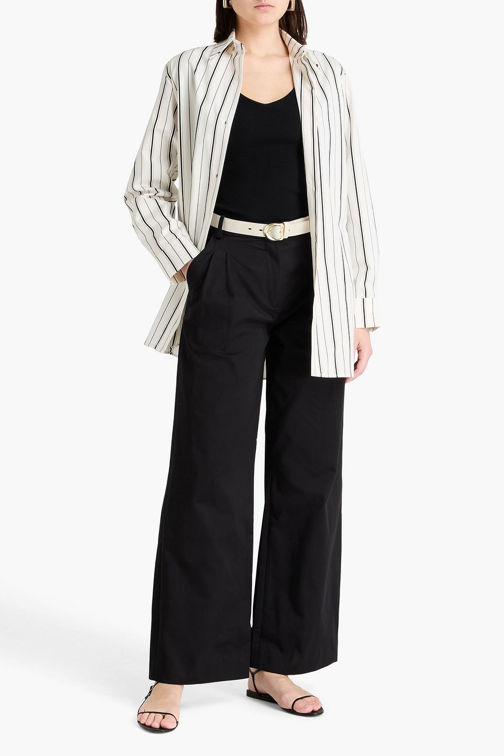 TOVE Cotton-twill wide-leg pants