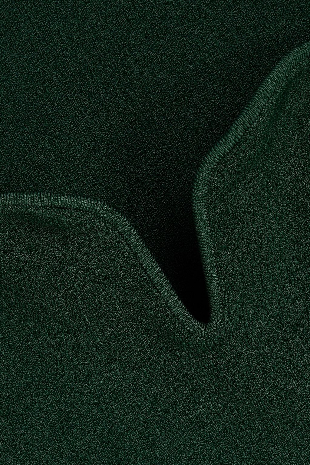 GALVAN  LONDON Gaia ribbed-knit top