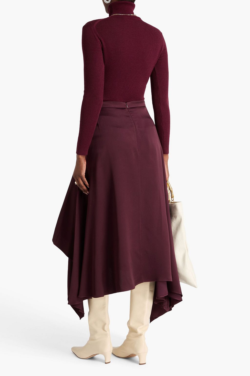 ERDEM Asymmetric cady maxi skirt