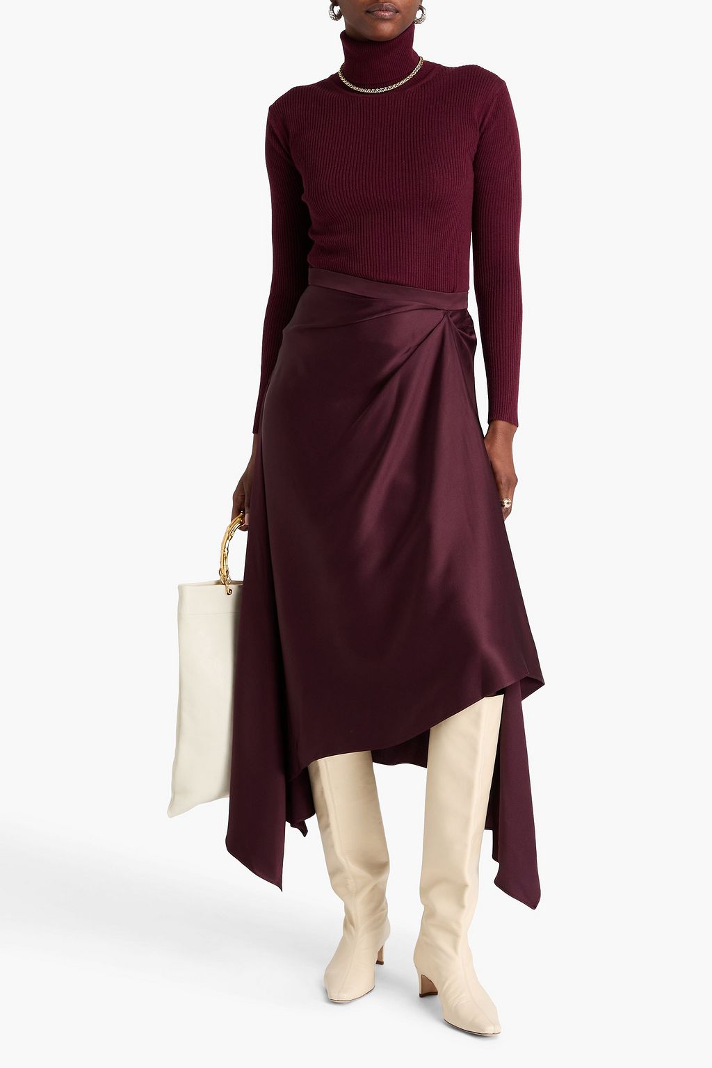 ERDEM Asymmetric cady maxi skirt