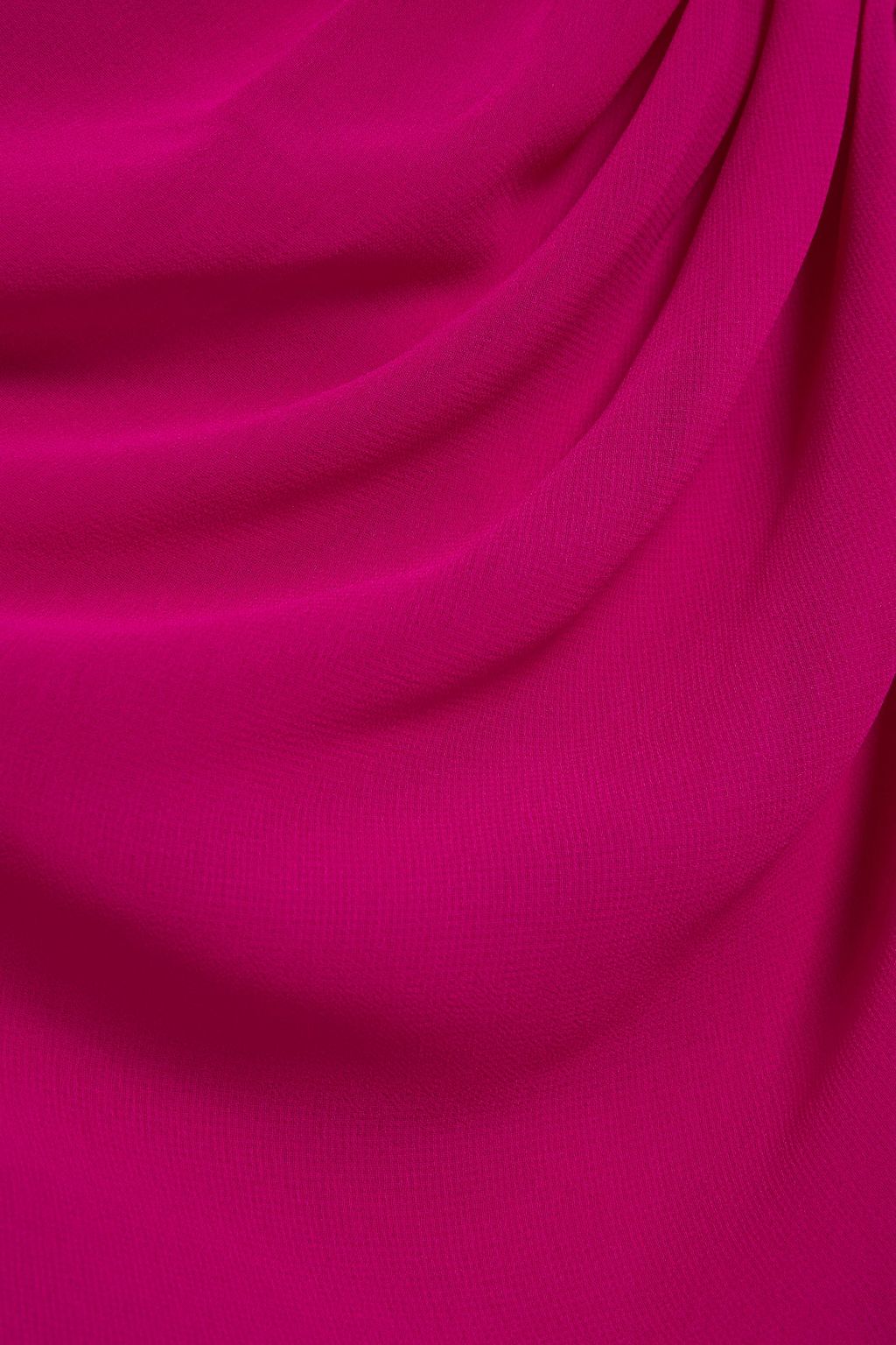 BADGLEY MISCHKA Wrap-effect draped chiffon gown