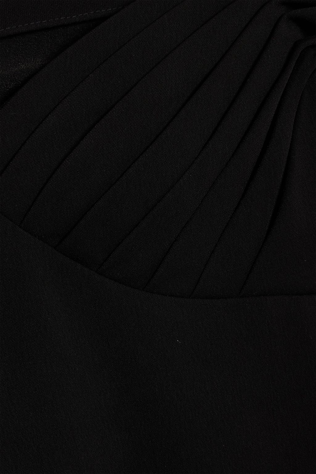 BADGLEY MISCHKA Off-the-shoulder cutout crepe gown