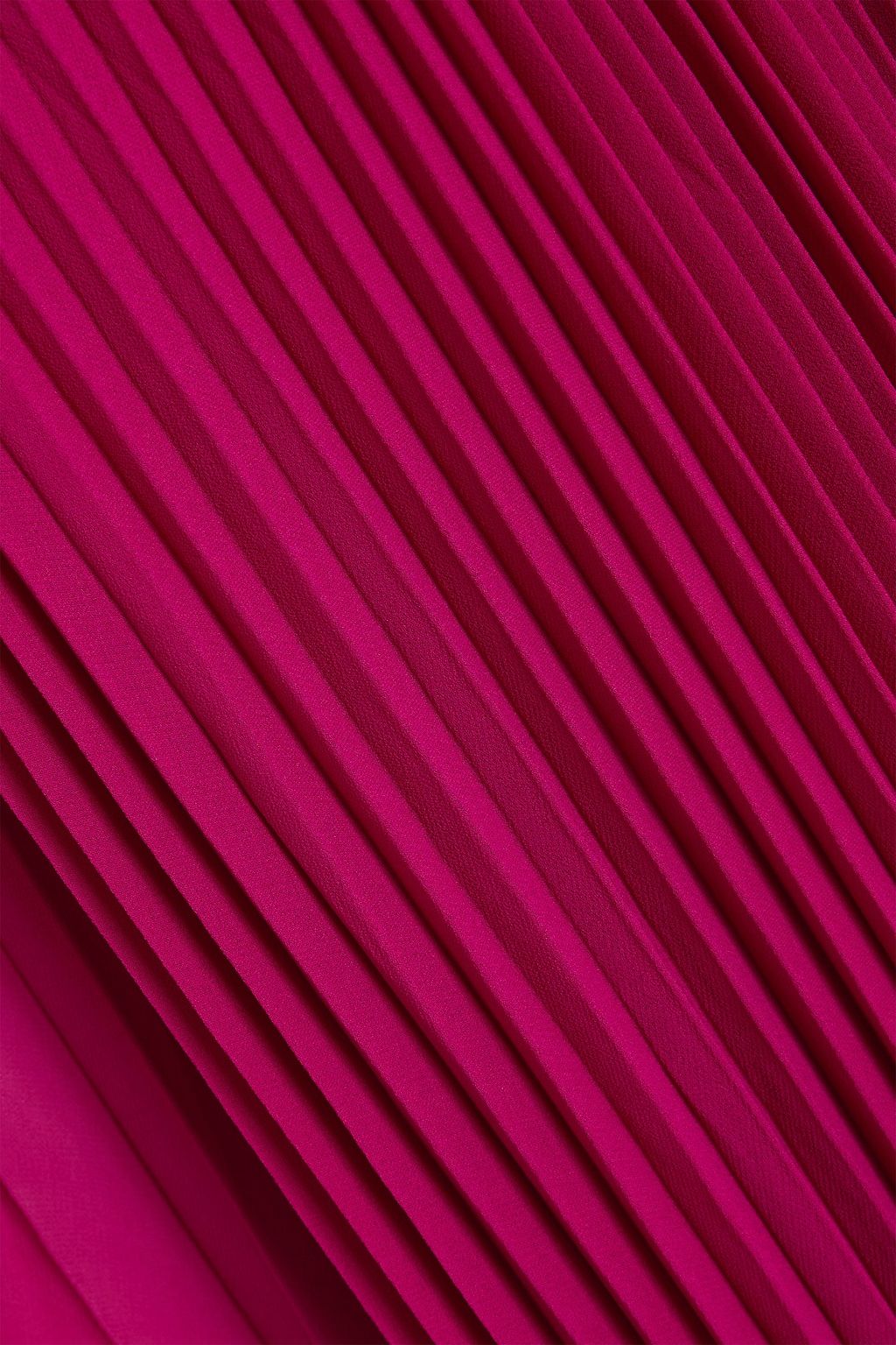 BADGLEY MISCHKA Cape-effect pleated chiffon gown