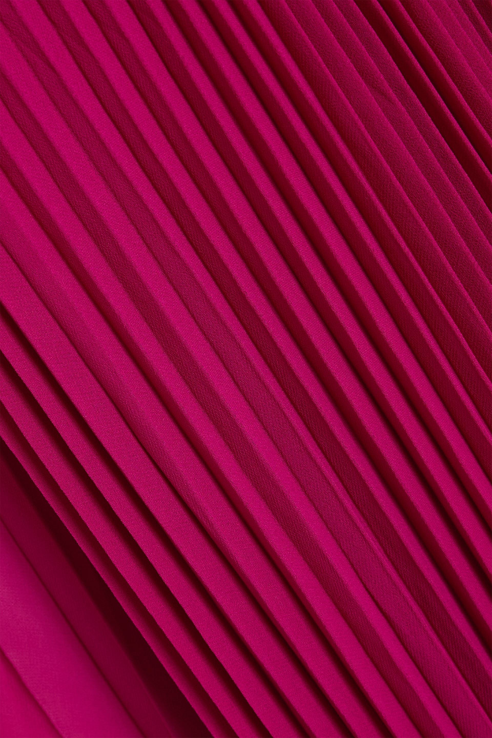 Badgley Mischka Cape-effect Pleated Chiffon Gown In Pink