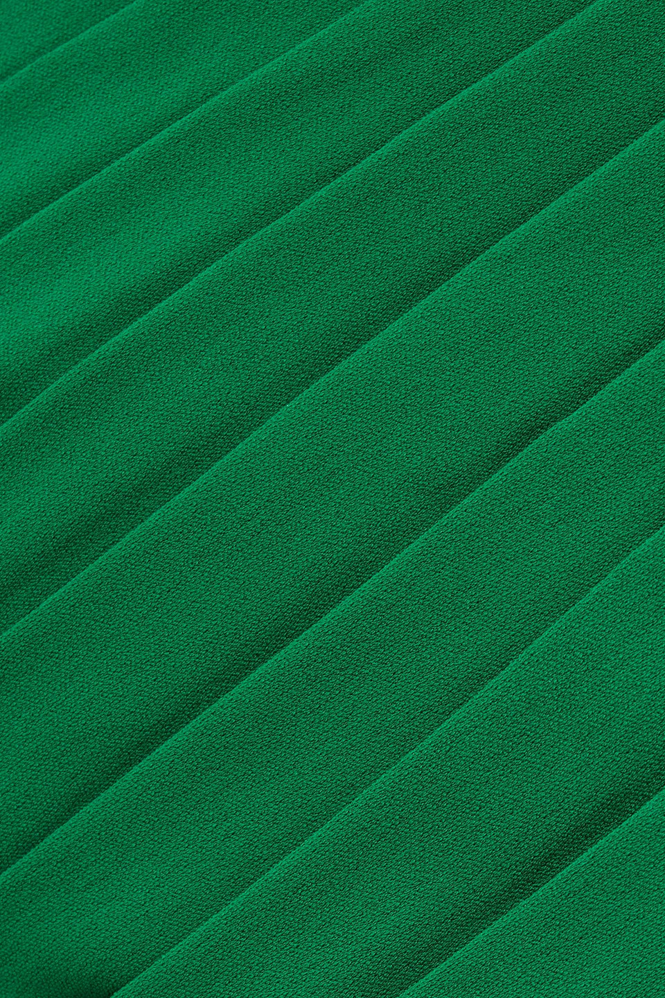 Badgley Mischka One-shoulder Draped Crepe Gown In Green