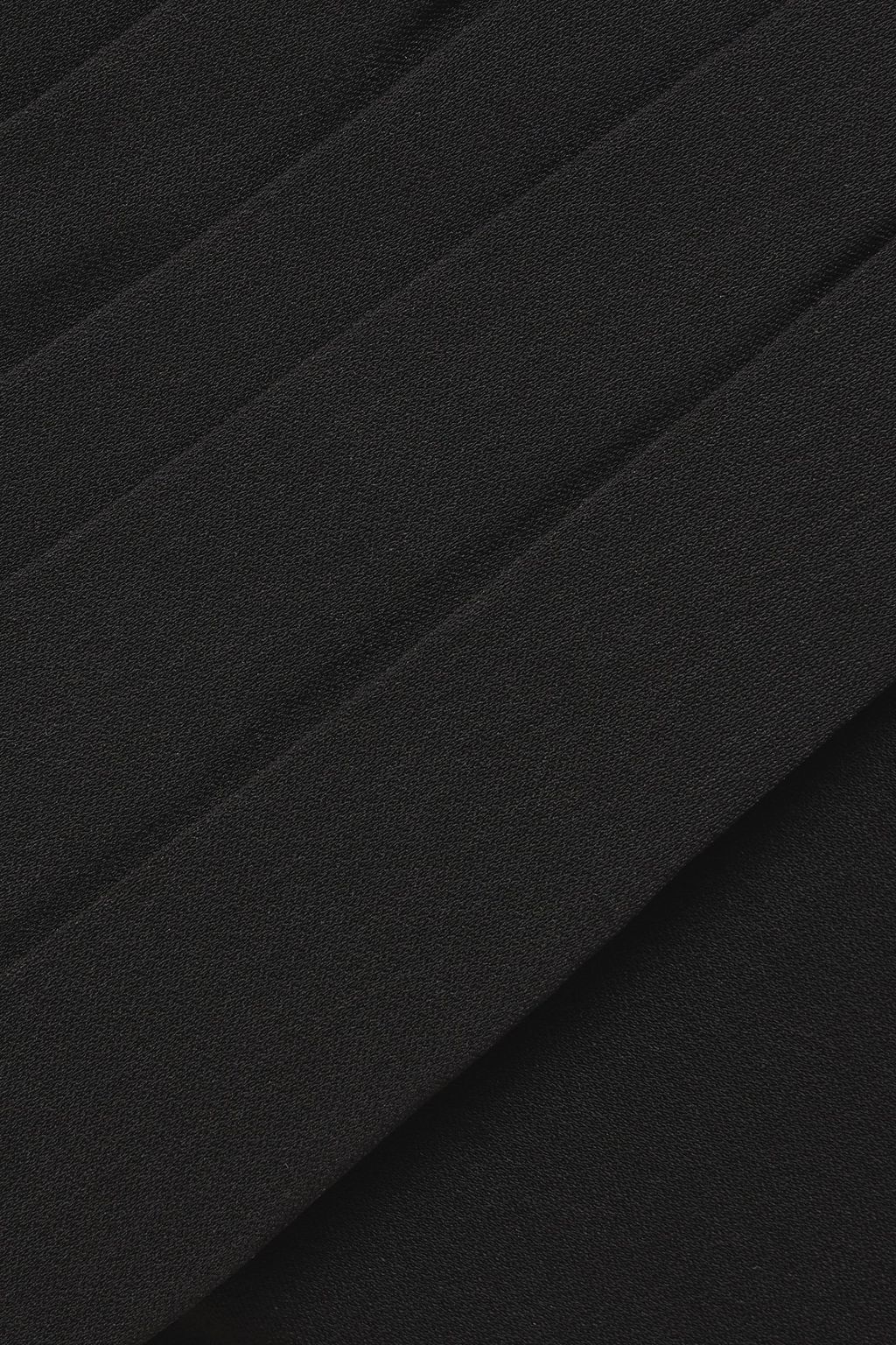 BADGLEY MISCHKA One-shoulder draped crepe gown