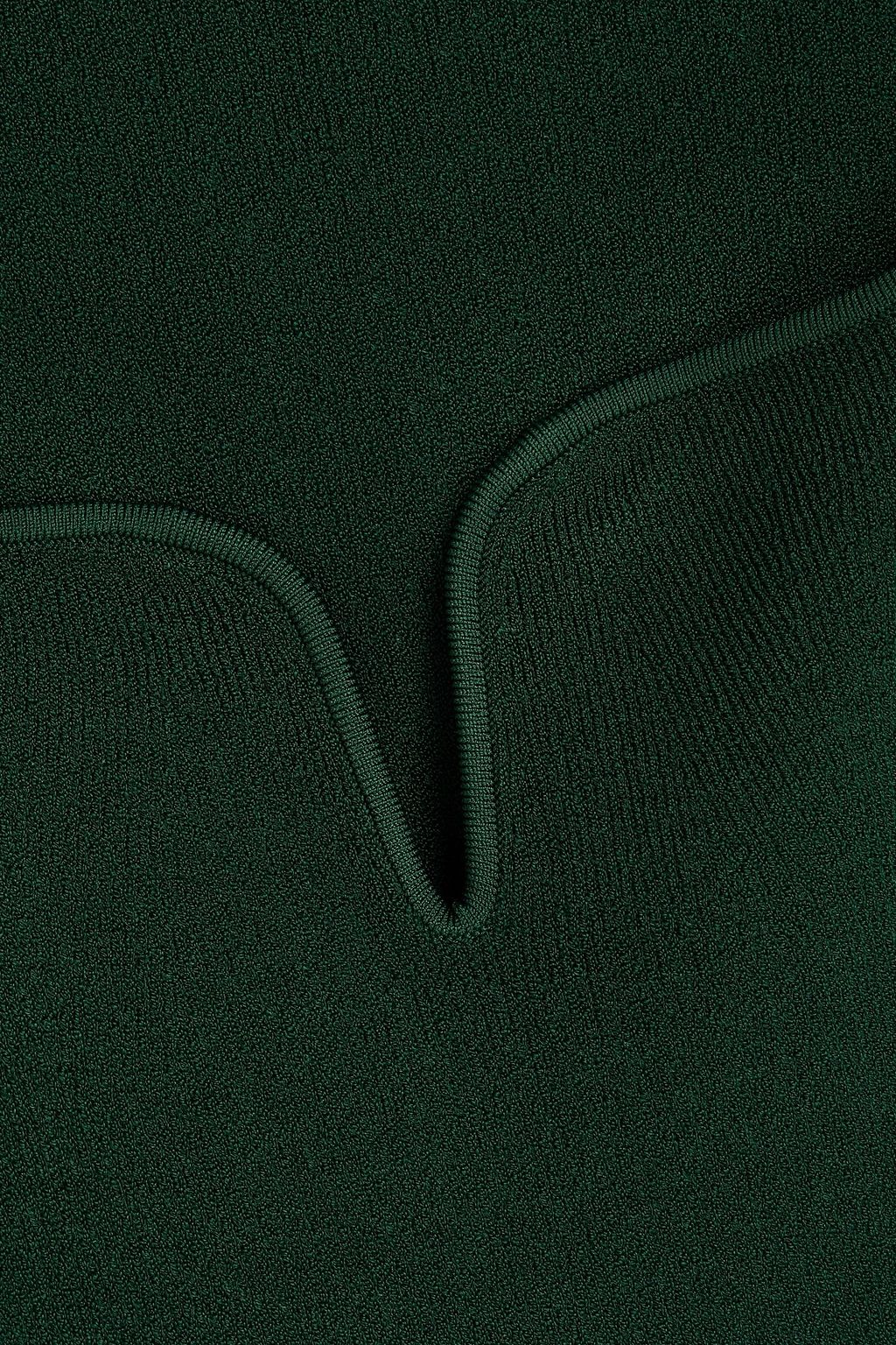 GALVAN  LONDON Ribbed-knit midi dress