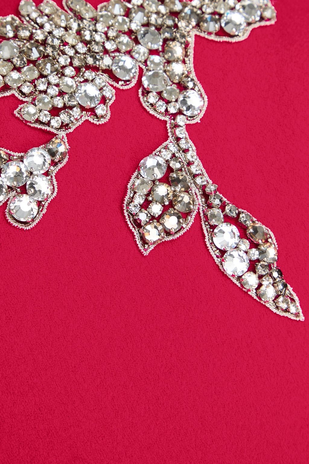 ERDEM Crystal-embellished crepe midi dress