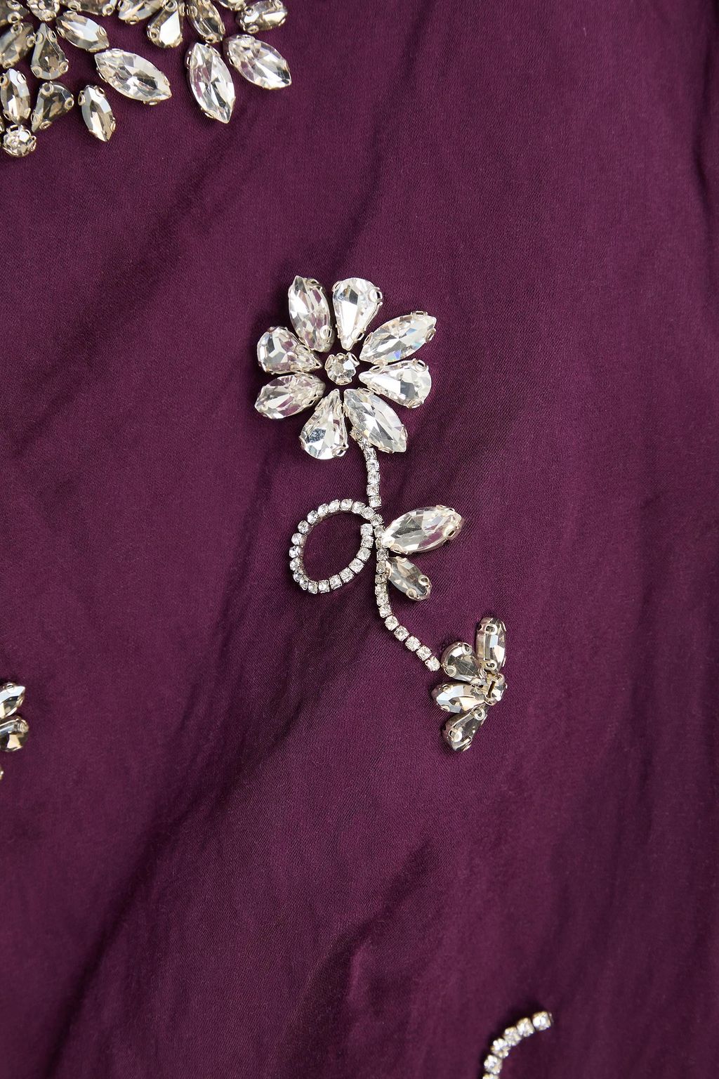 ERDEM Crystal-embellished satin gown