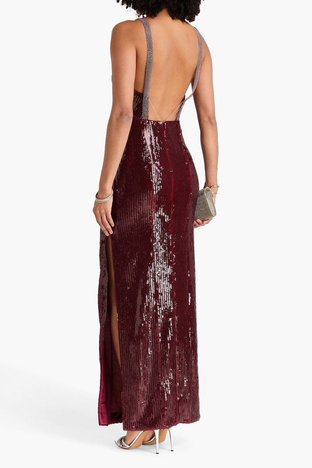 GALVAN  LONDON Rebecca cutout embellished tulle gown