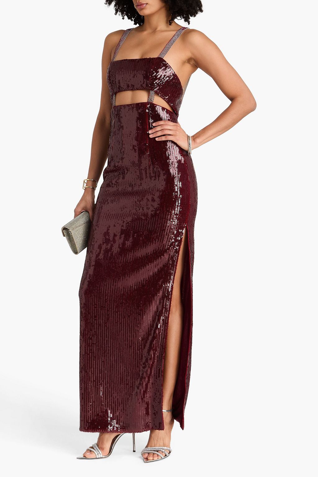 GALVAN  LONDON Rebecca cutout embellished tulle gown