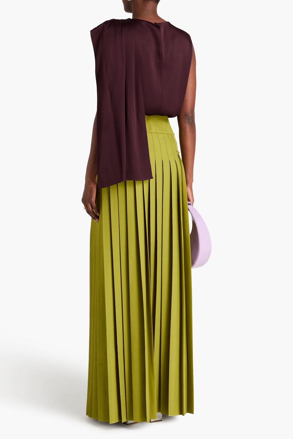 ERDEM Draped satin-crepe top