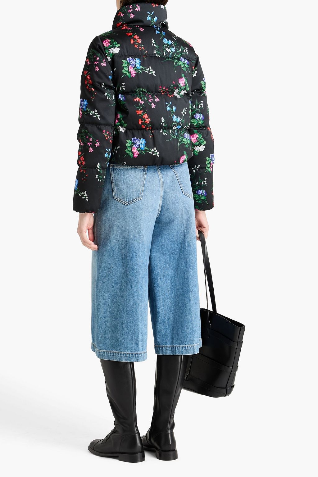 CAROLINA HERRERA Quilted floral-print down jacket