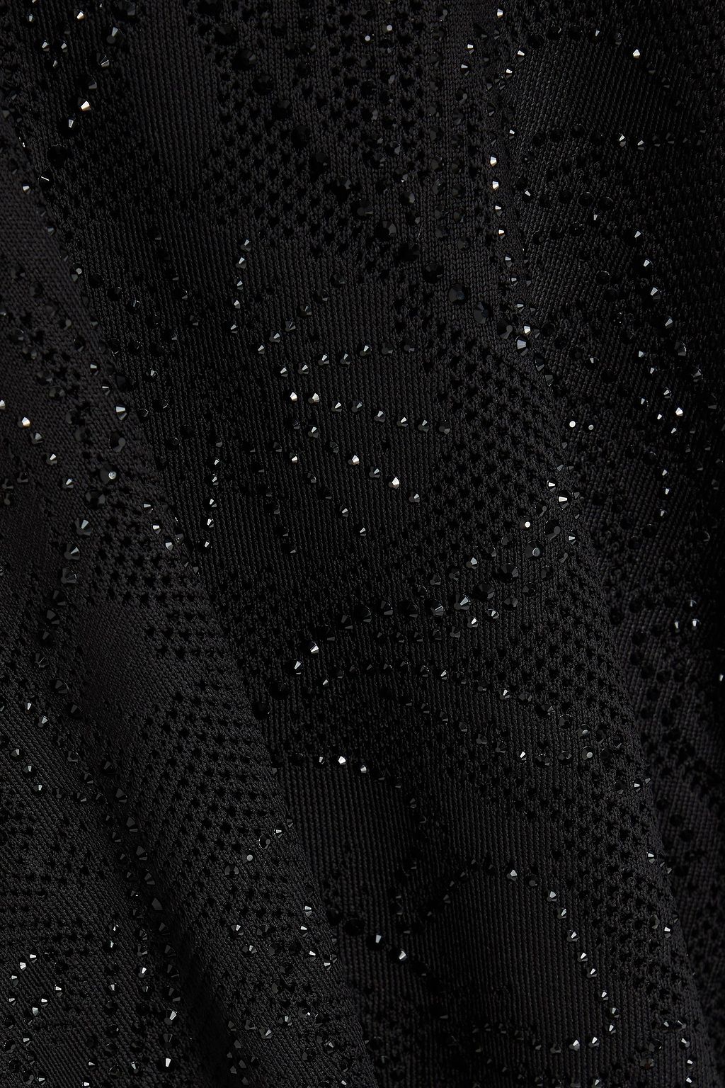 CAROLINA HERRERA Crystal-embellished pointelle-knit gown