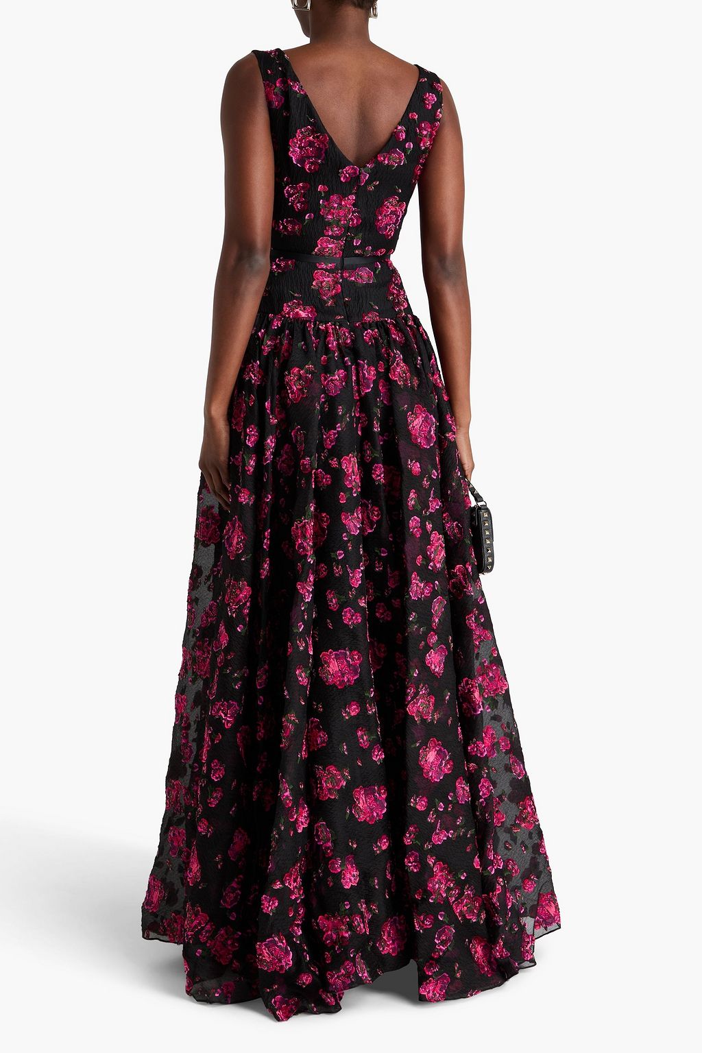 ERDEM Gathered fil coupé gown