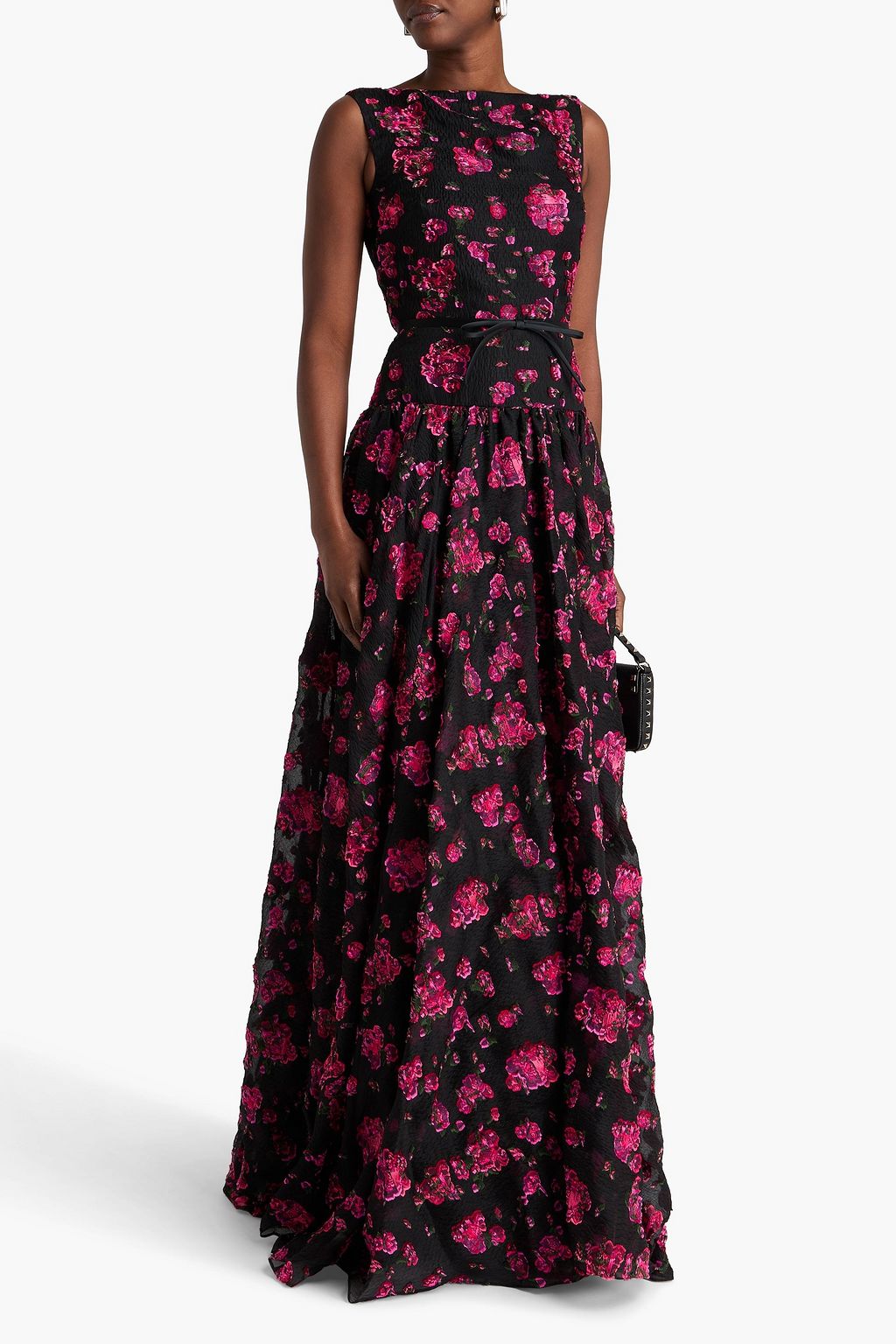 ERDEM Gathered fil coupé gown
