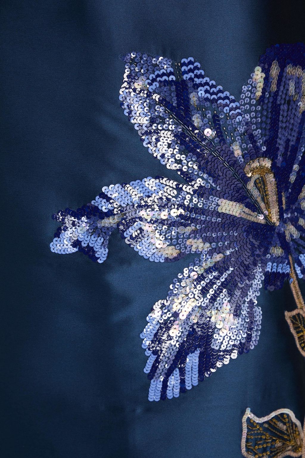 ERDEM Sequin-embellished mikado midi pencil skirt