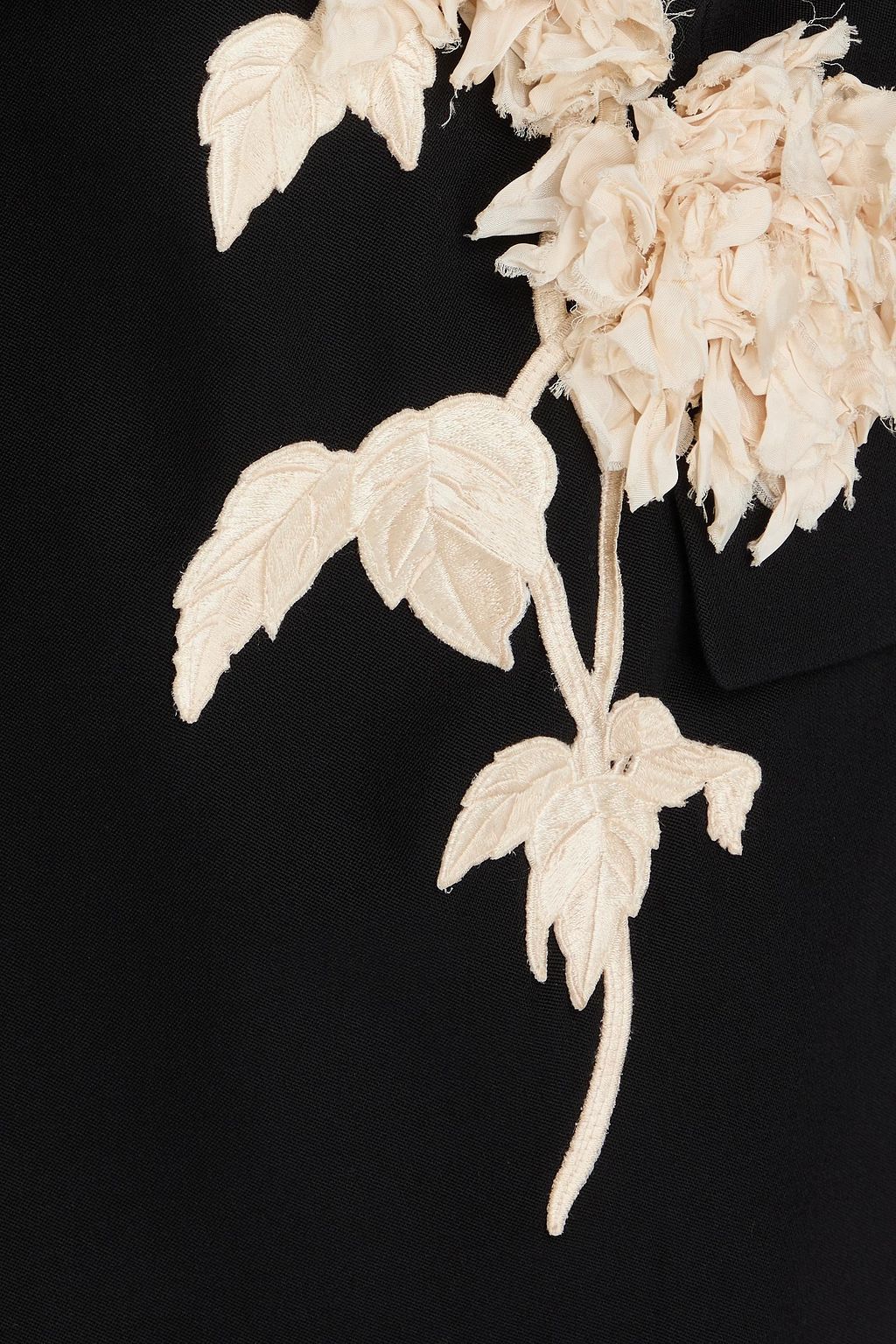 ERDEM Floral-appliquéd wool blazer