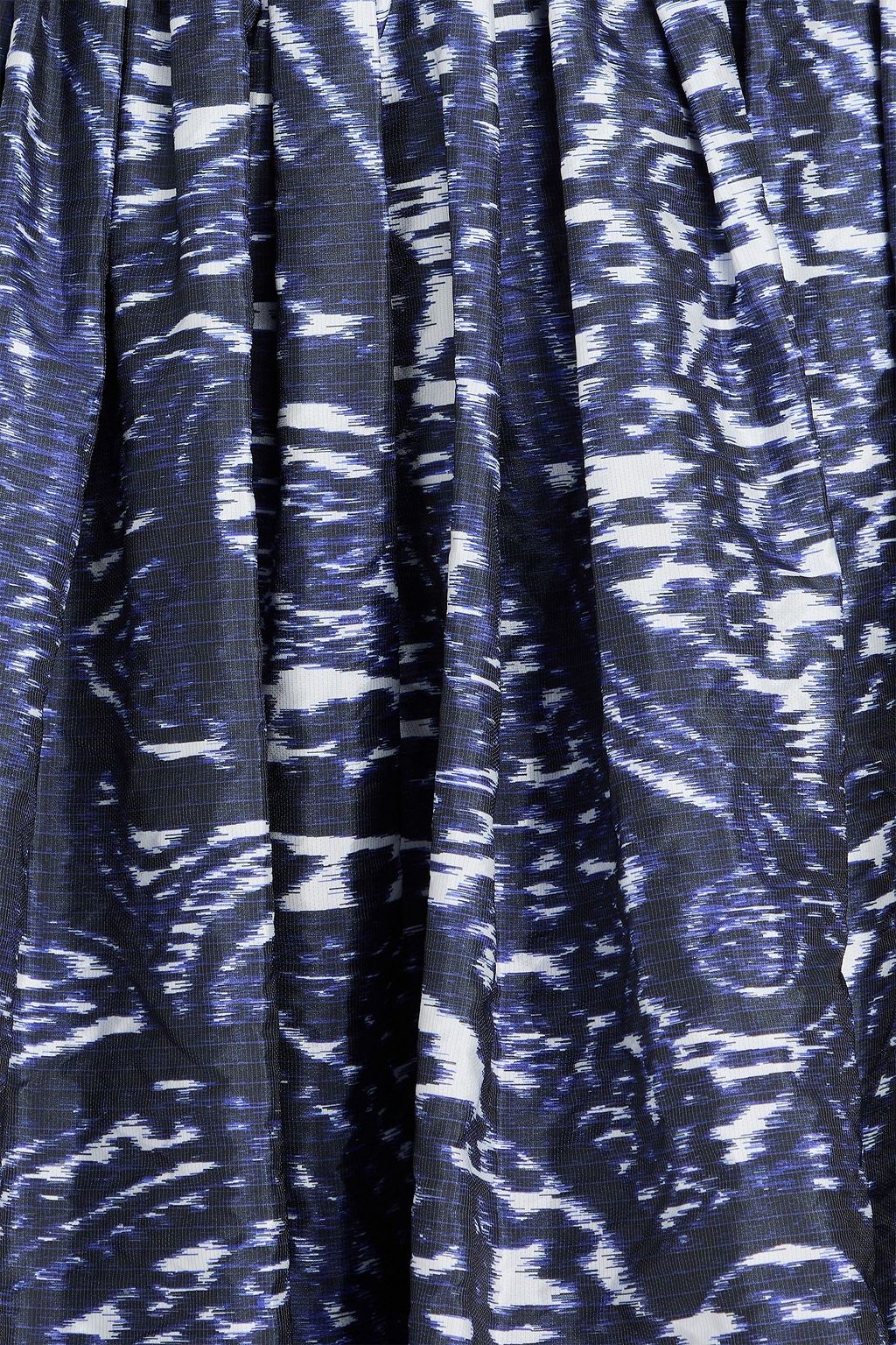 ERDEM Gathered printed taffeta midi dress